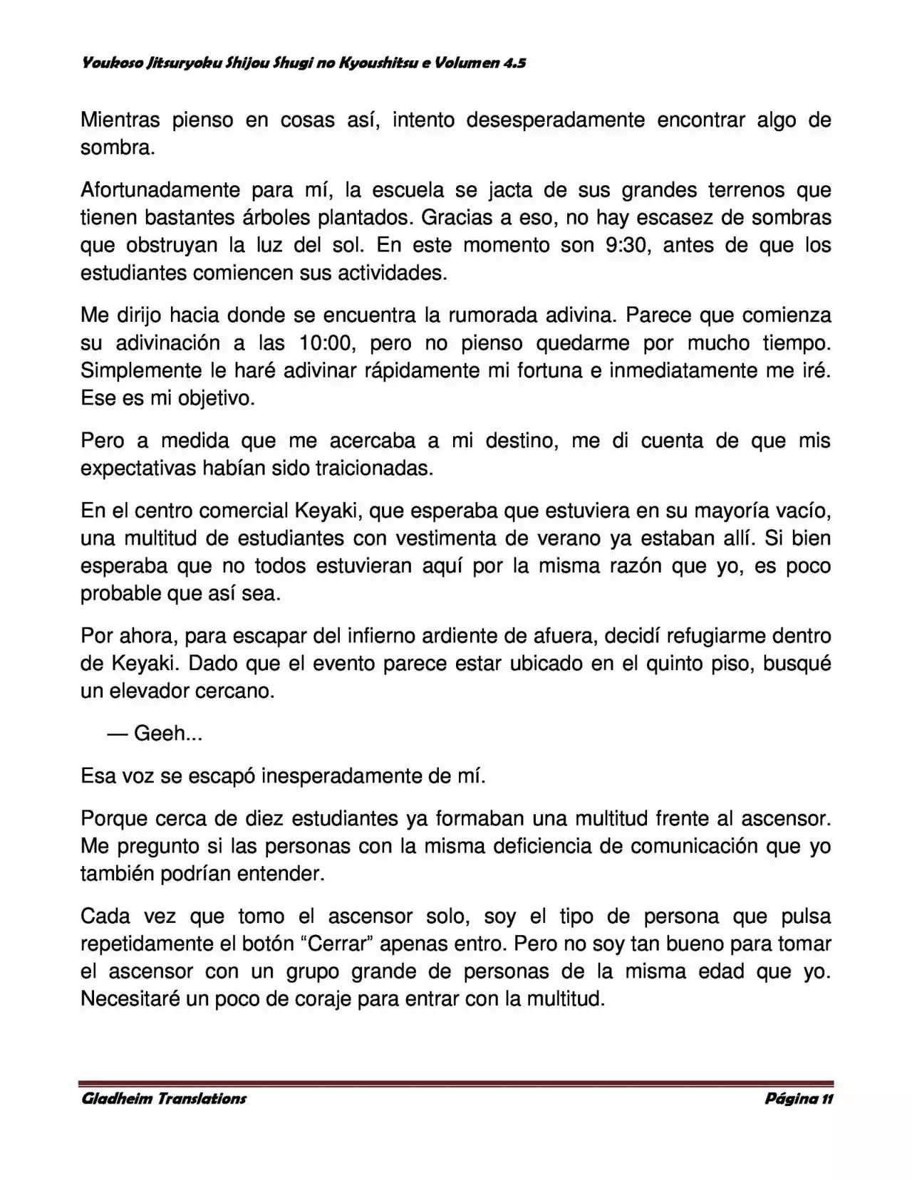 Página 11 del Manga