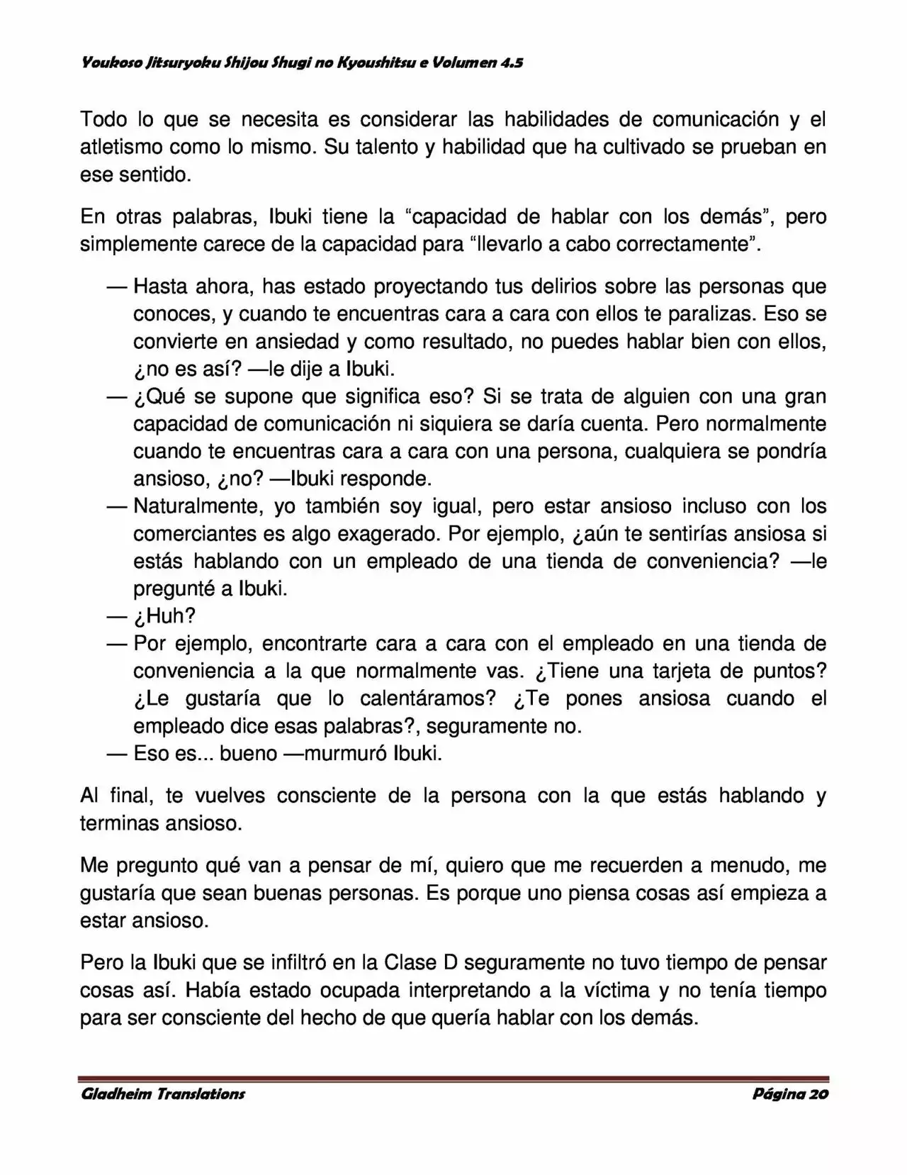 Página 20 del Manga