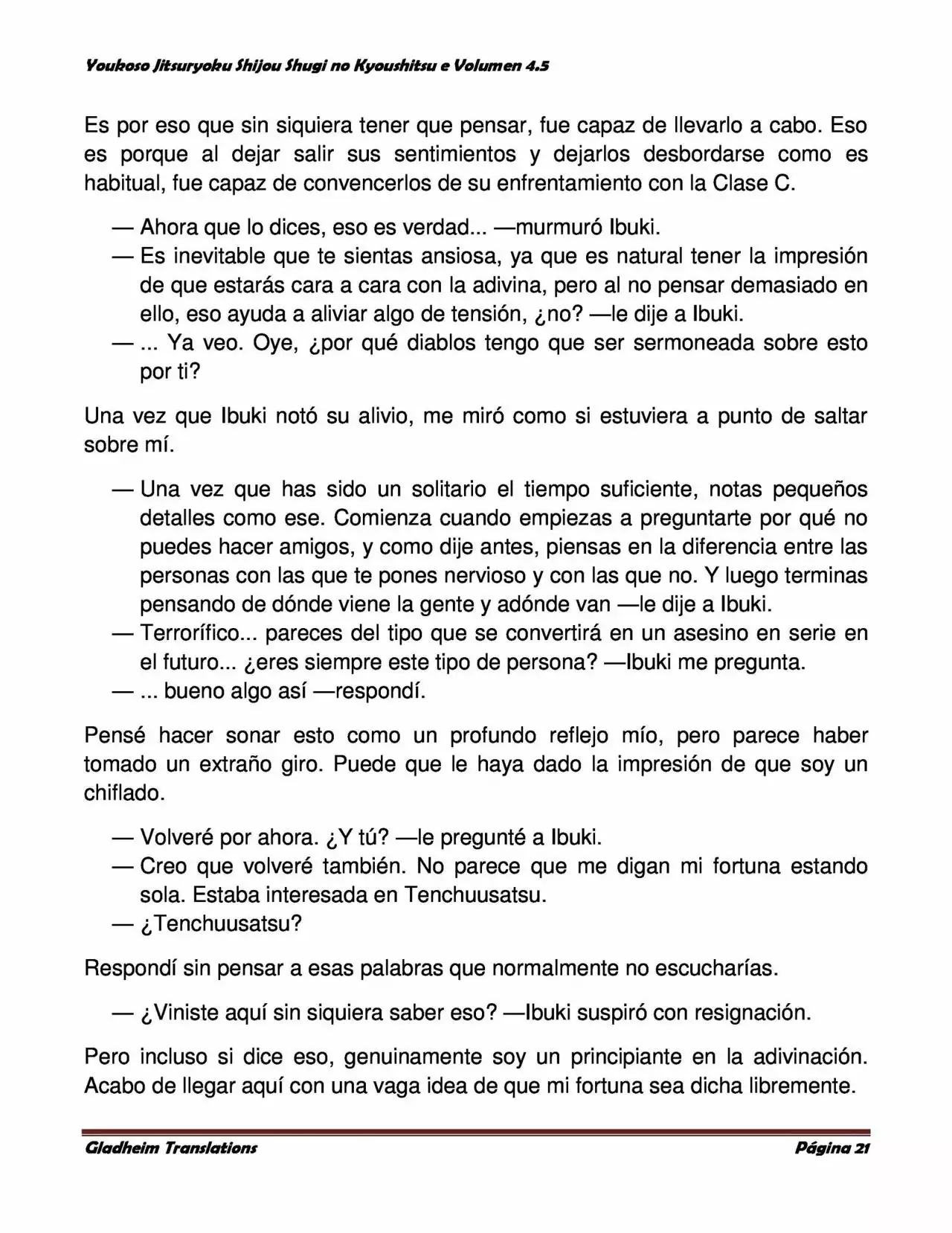 Página 21 del Manga