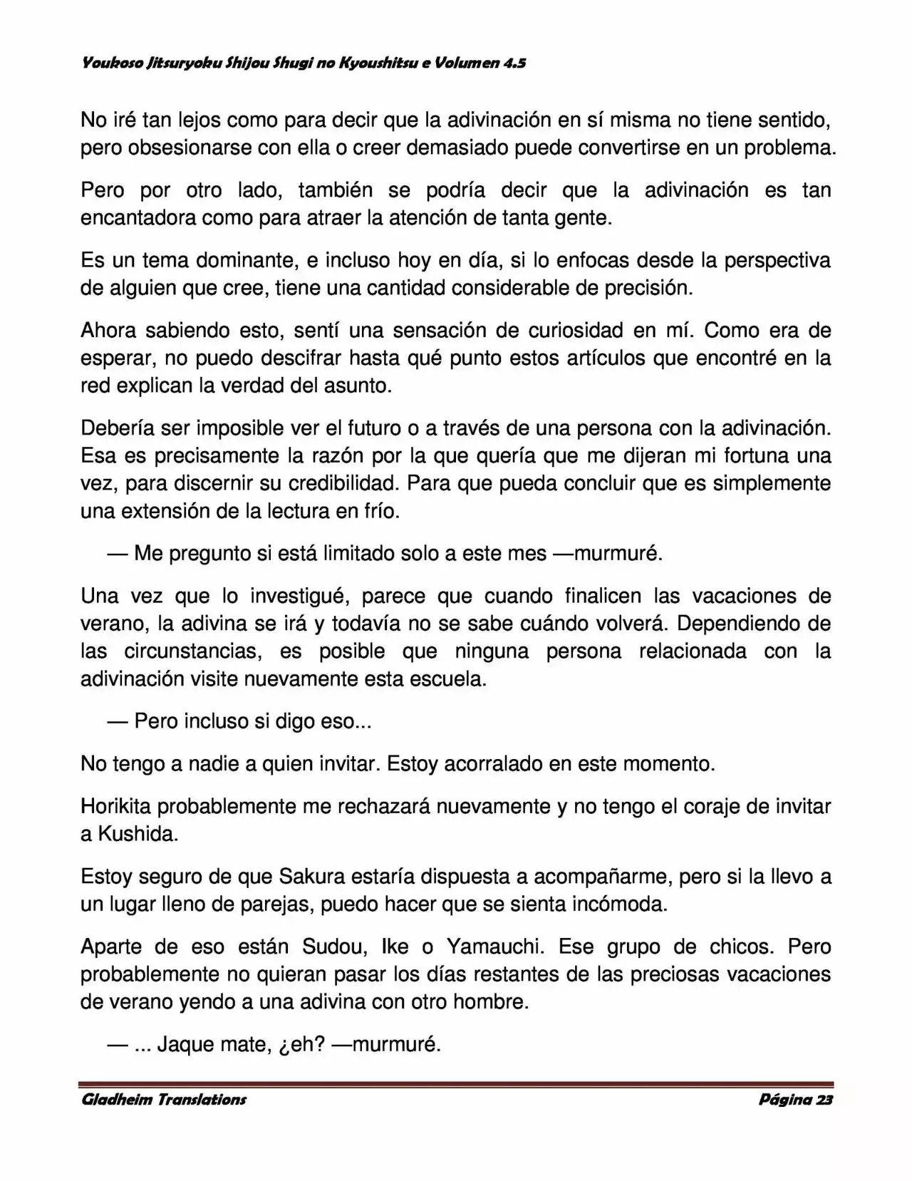 Página 23 del Manga