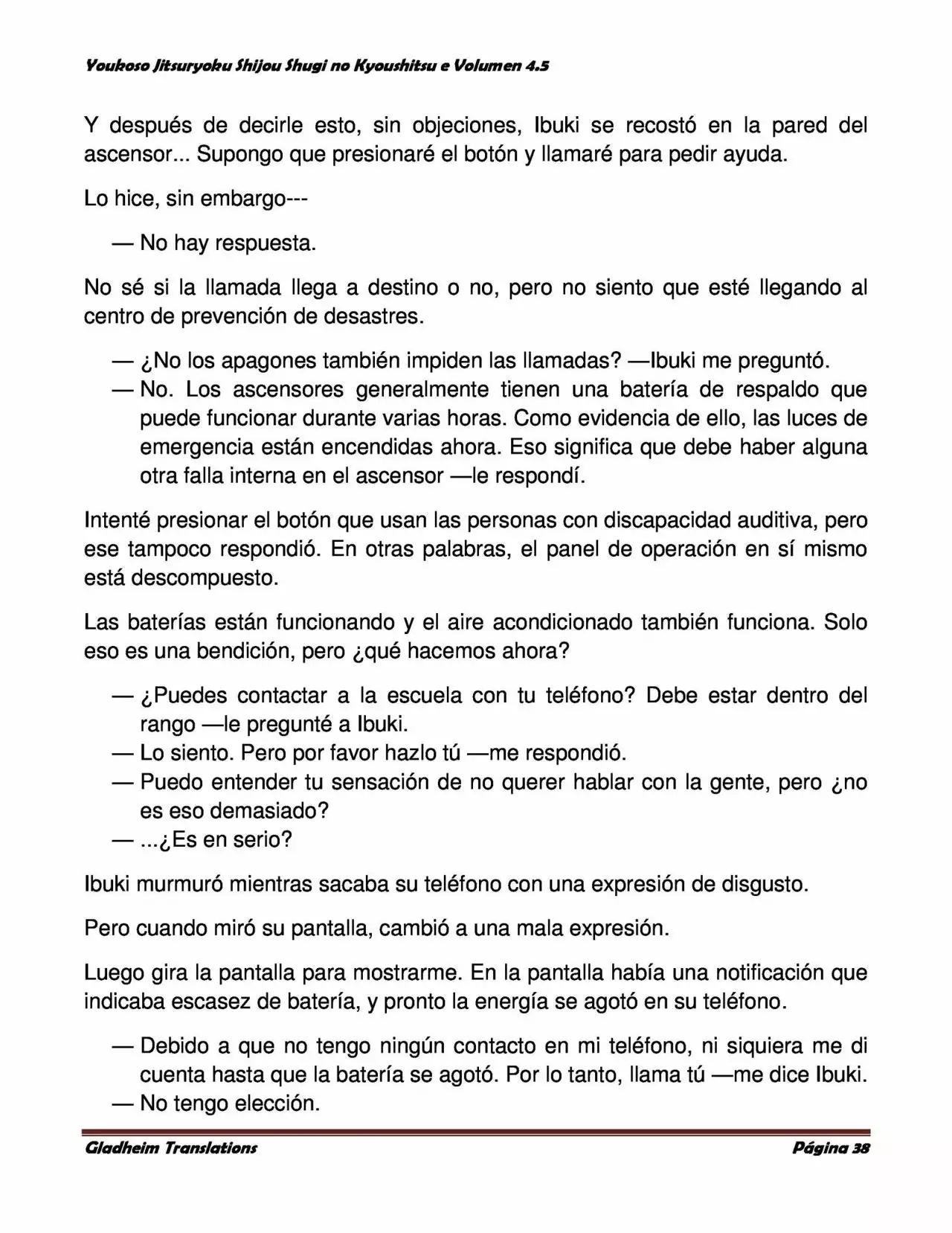 Página 38 del Manga