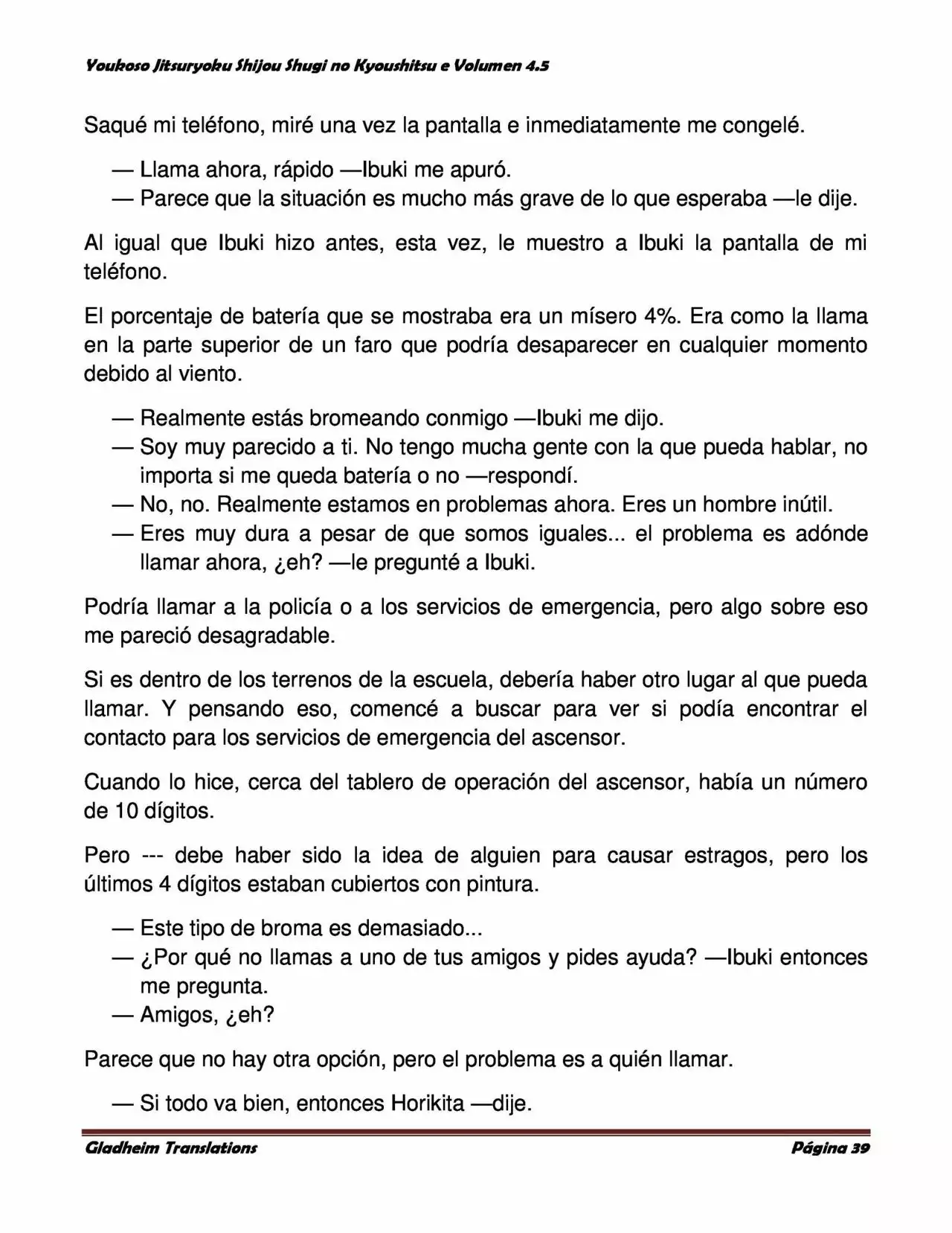 Página 39 del Manga