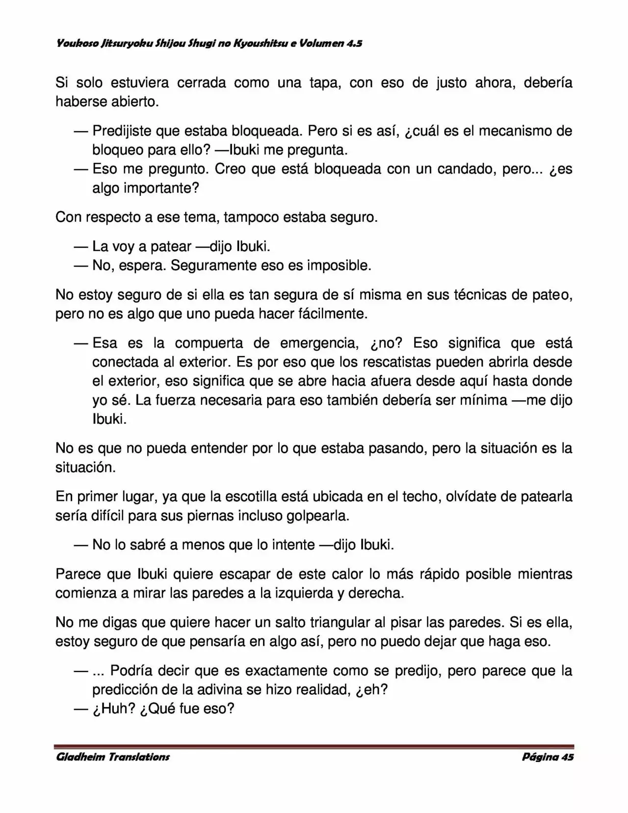 Página 45 del Manga