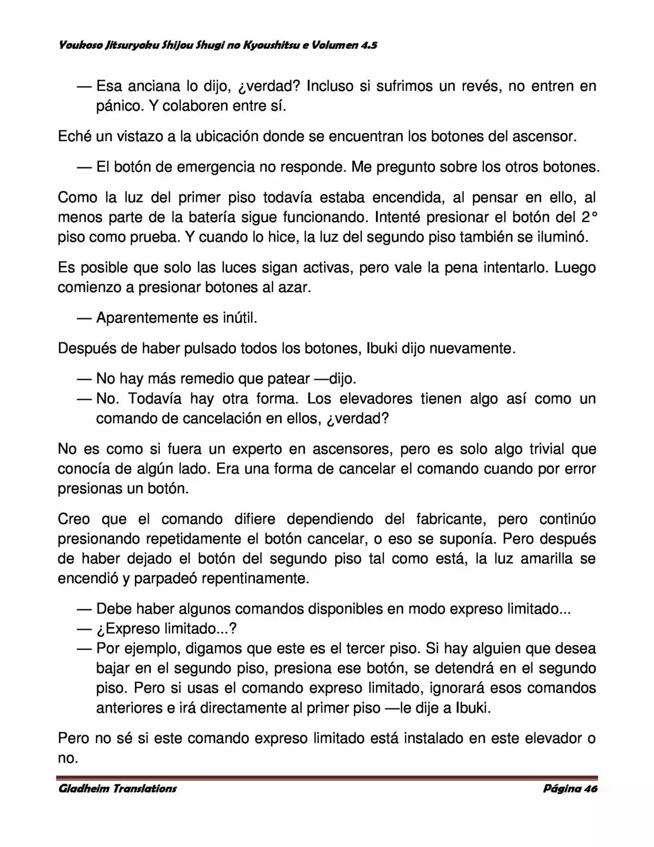 Página 46 del Manga