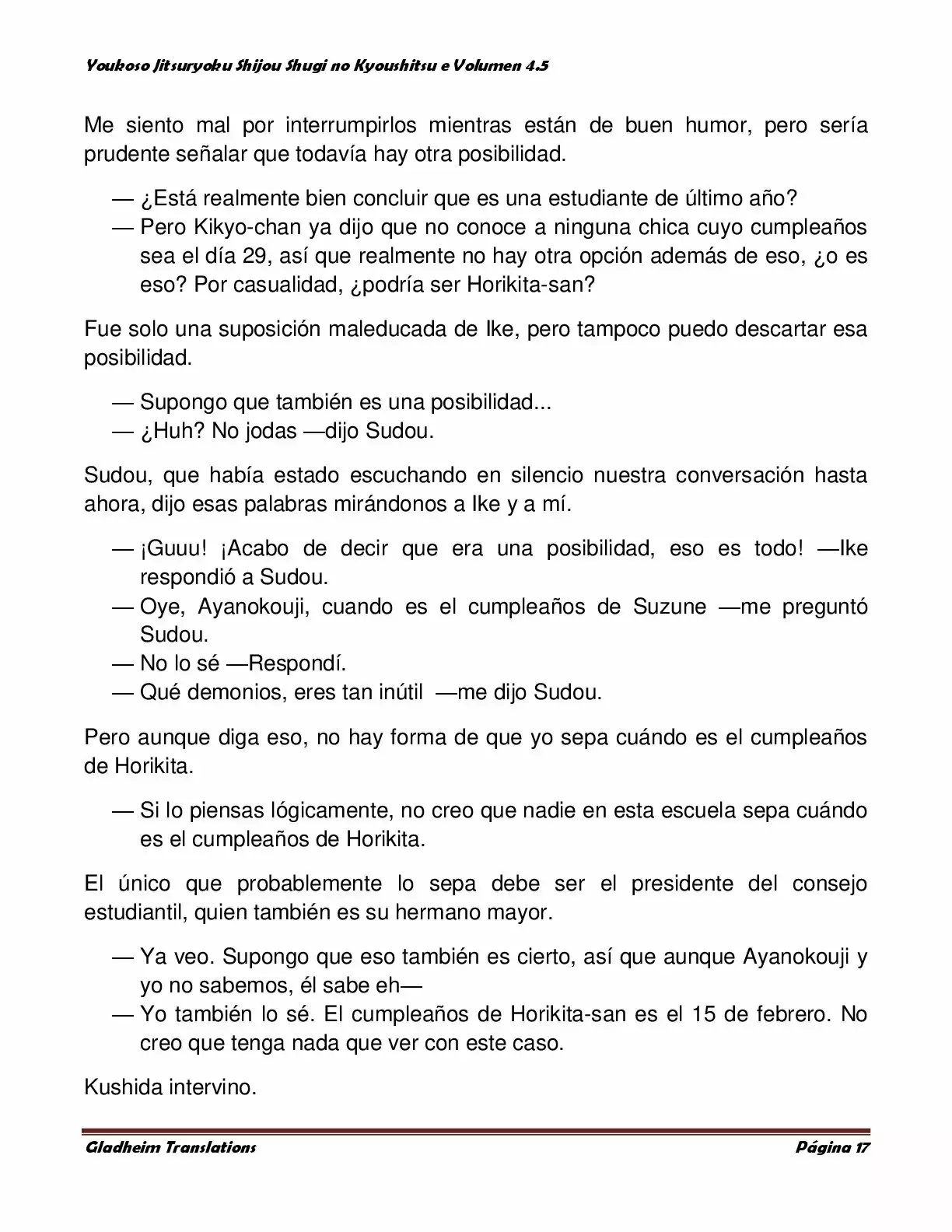 Página 17 del Manga