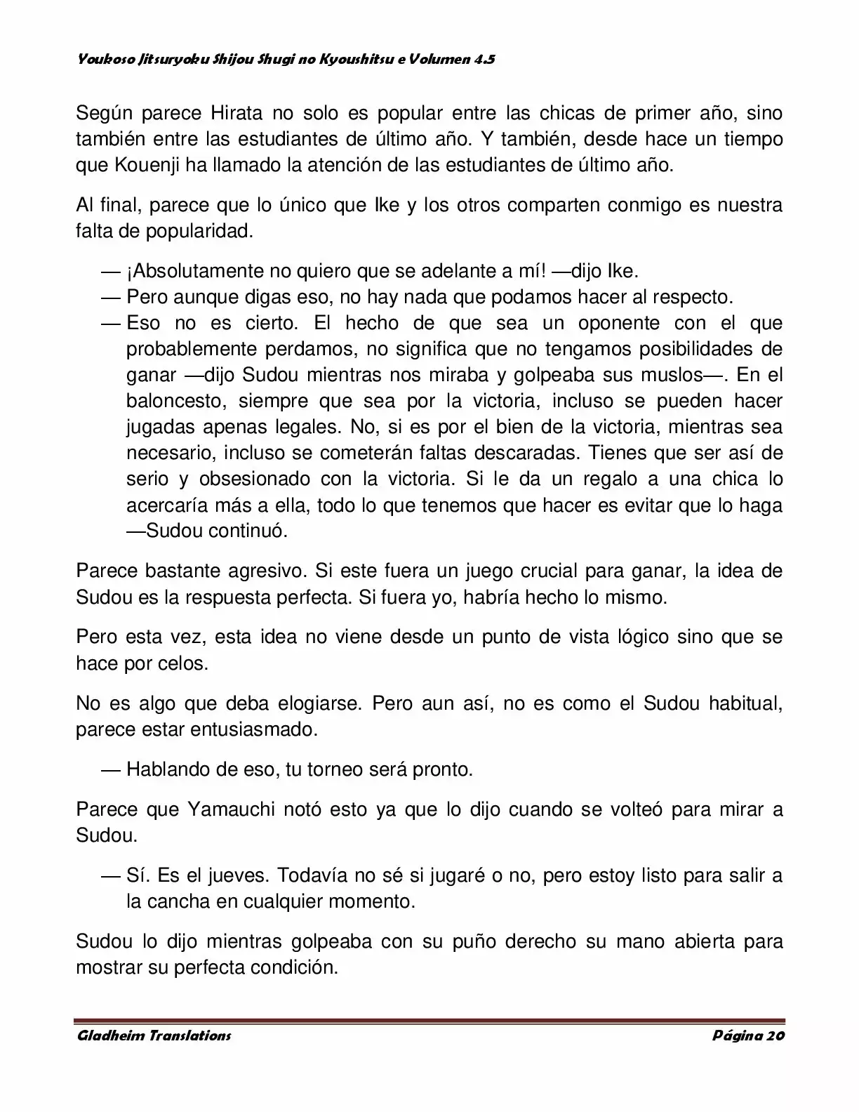 Página 20 del Manga