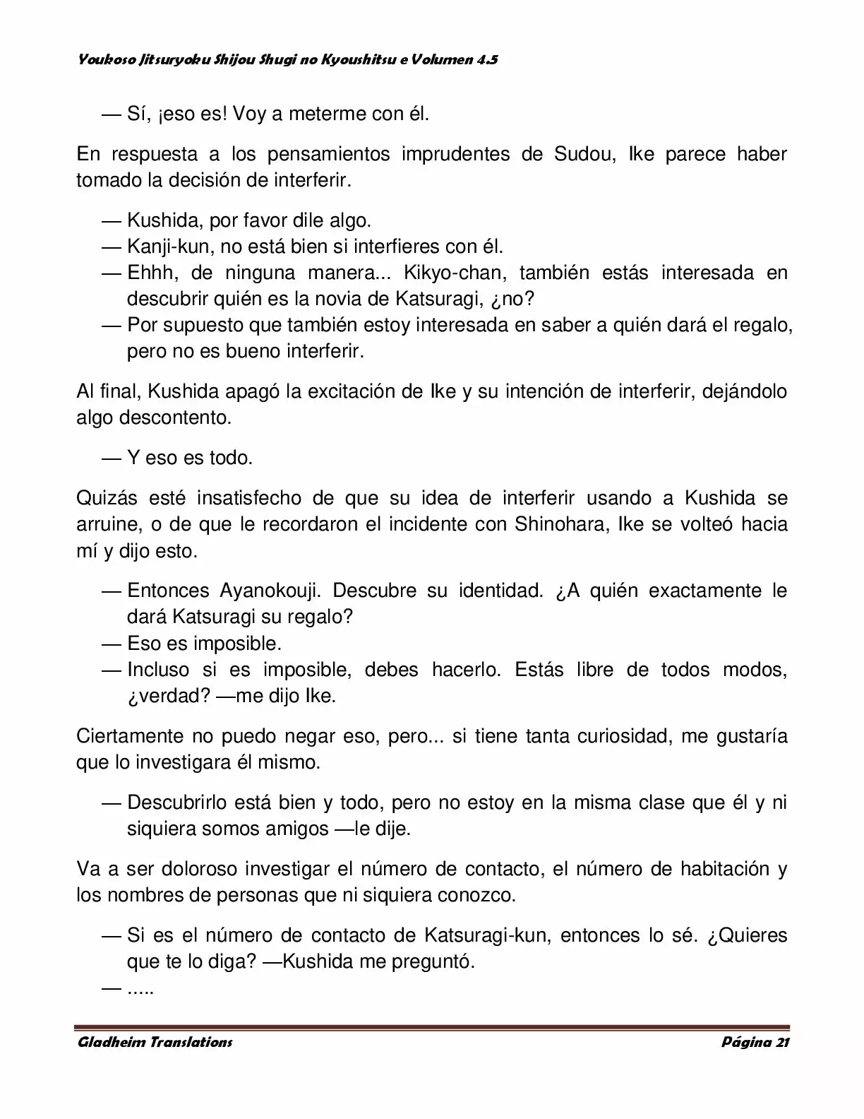 Página 21 del Manga