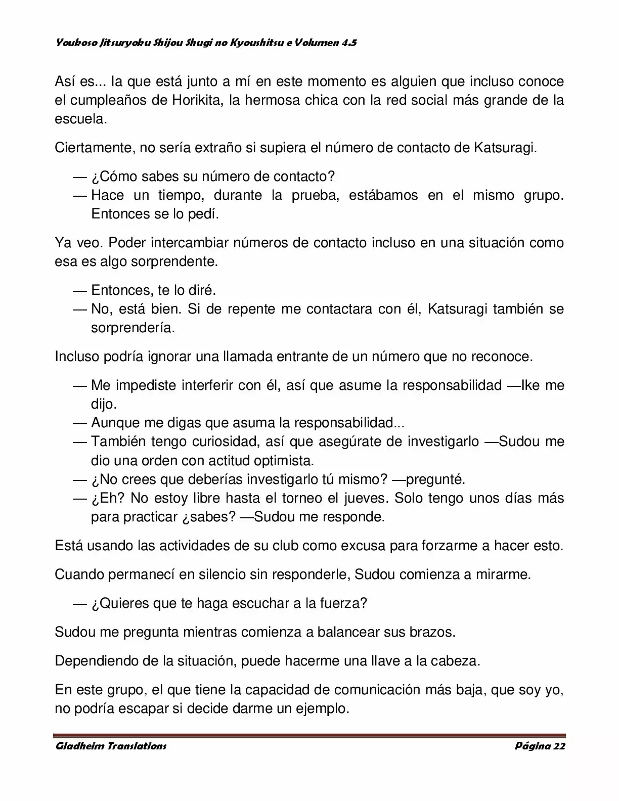 Página 22 del Manga