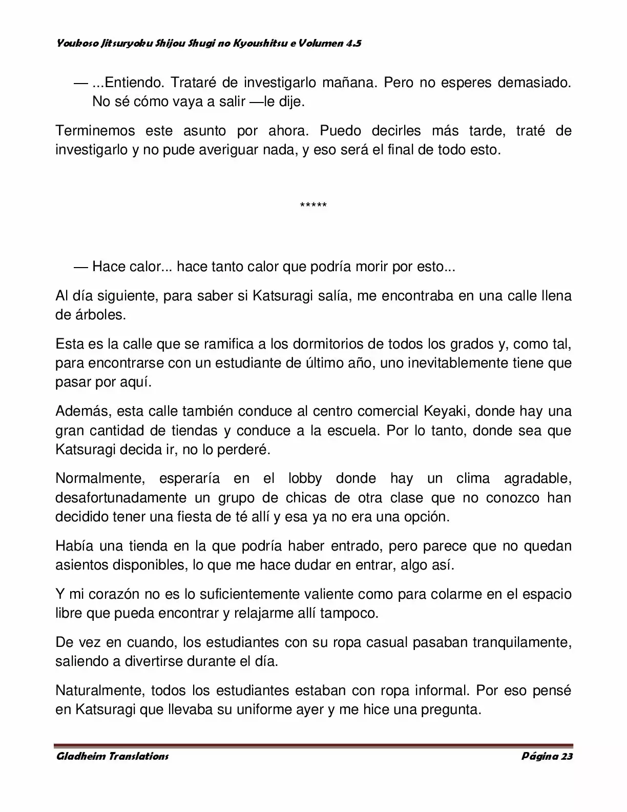 Página 23 del Manga