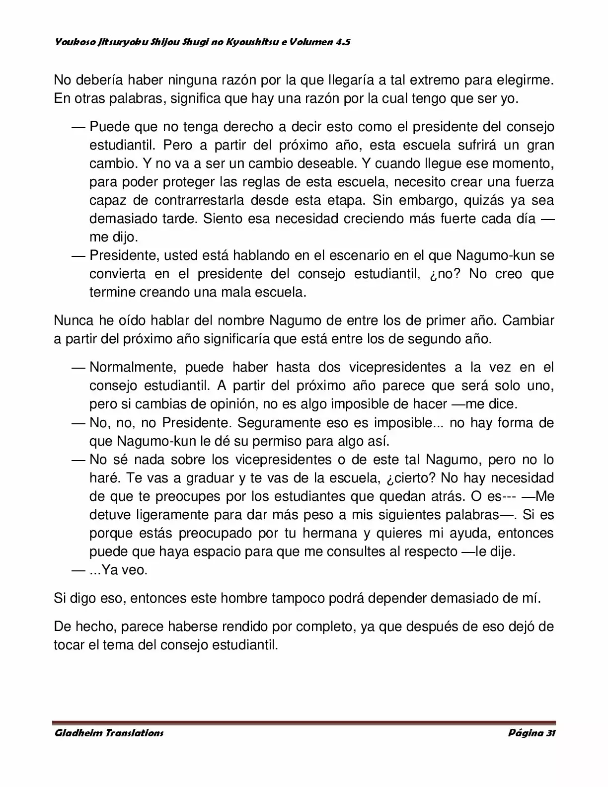 Página 31 del Manga