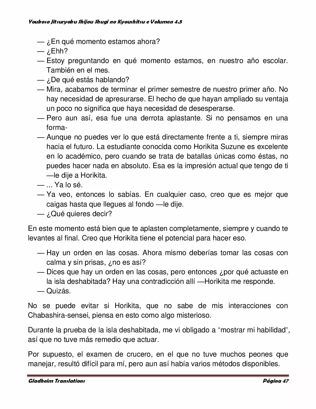 Página 47 del Manga