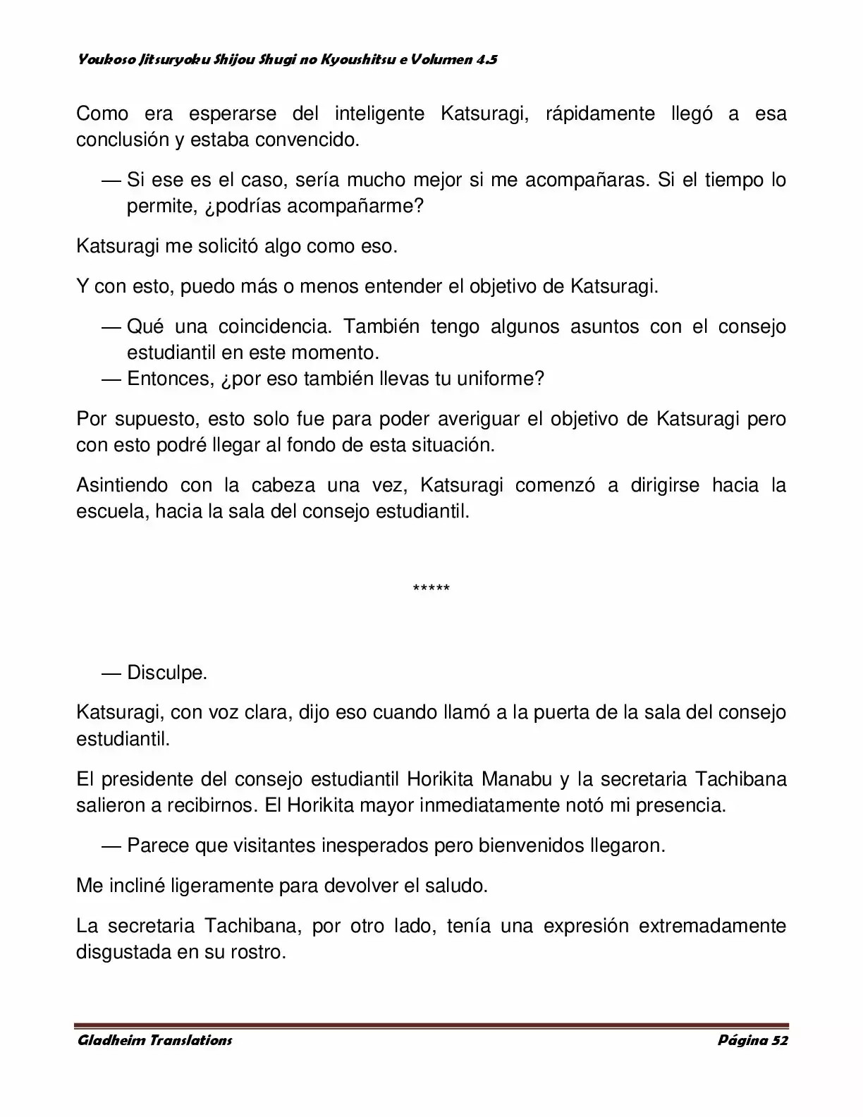 Página 52 del Manga
