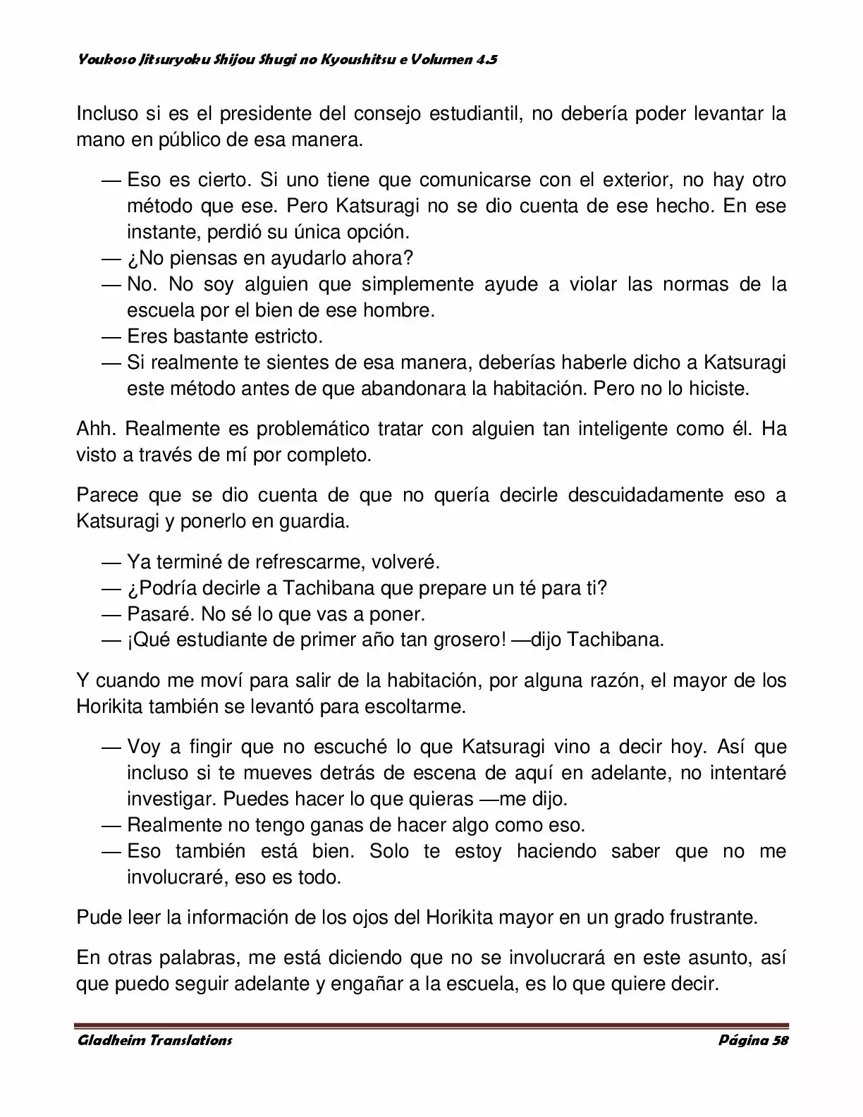 Página 58 del Manga