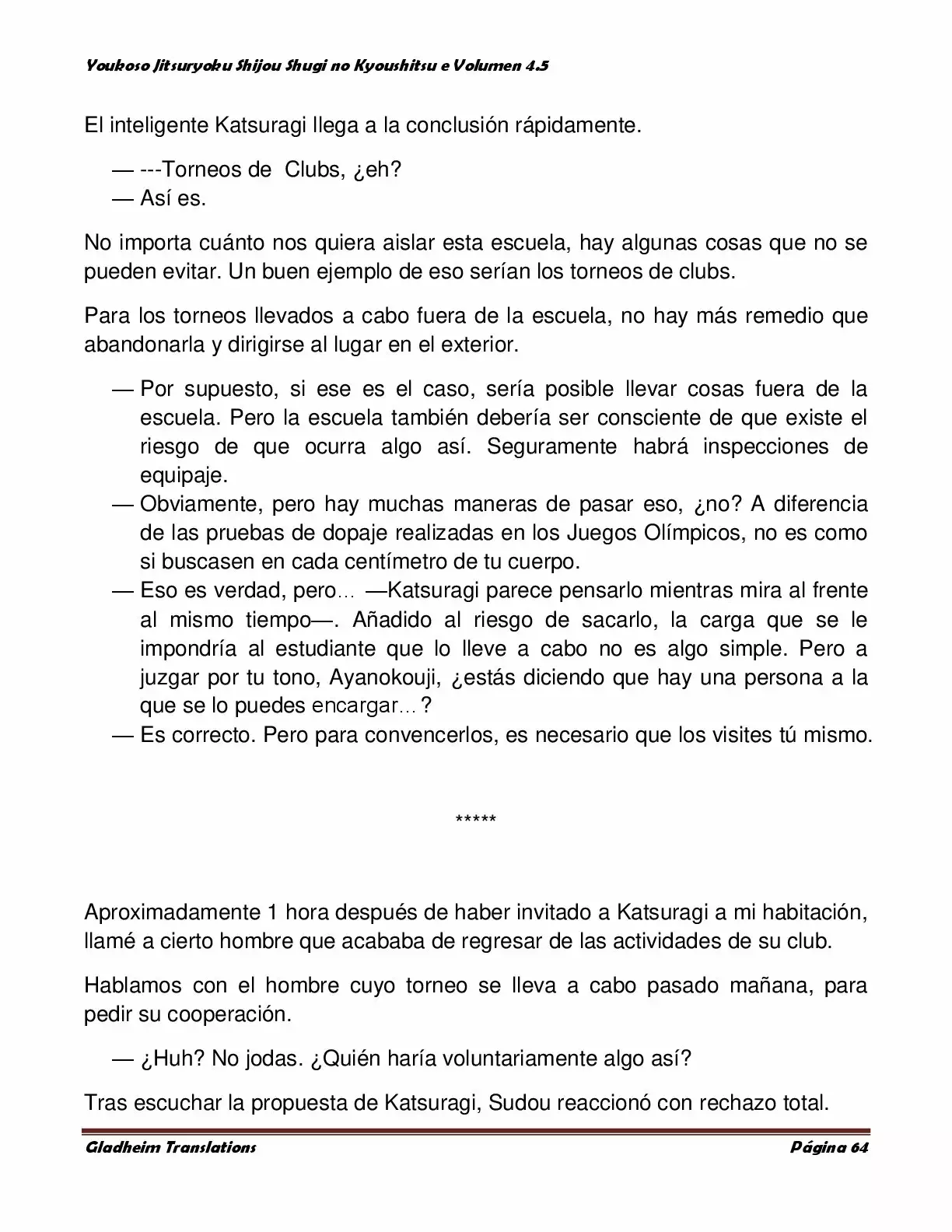 Página 64 del Manga