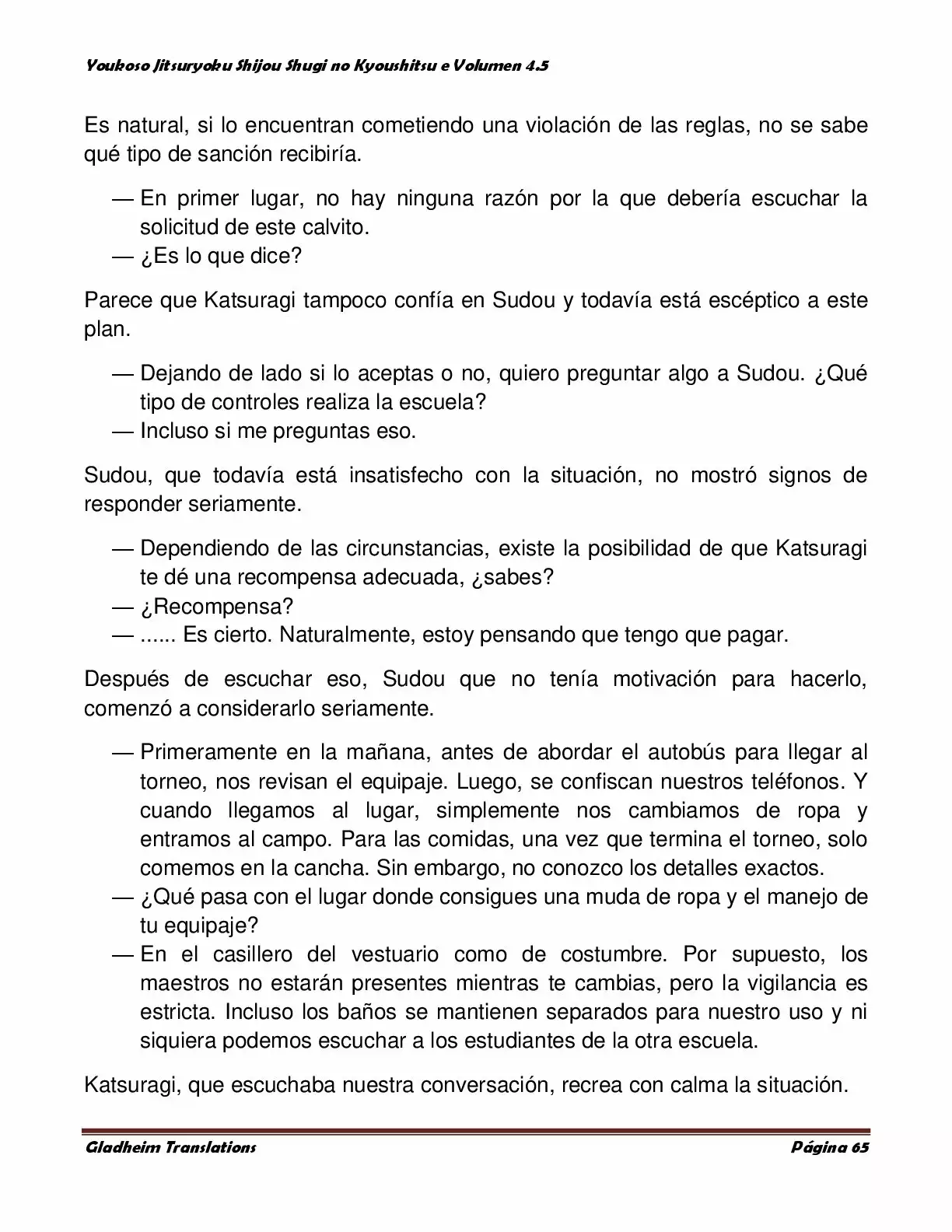 Página 65 del Manga