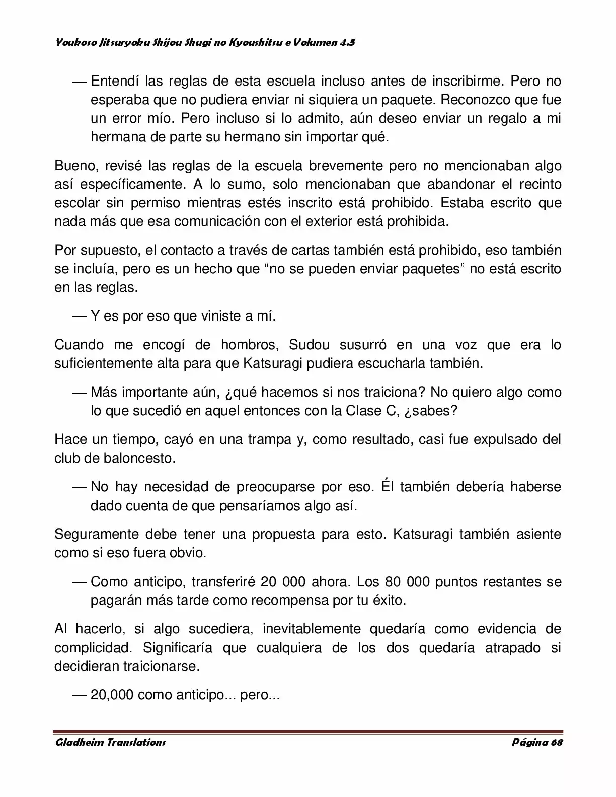 Página 68 del Manga