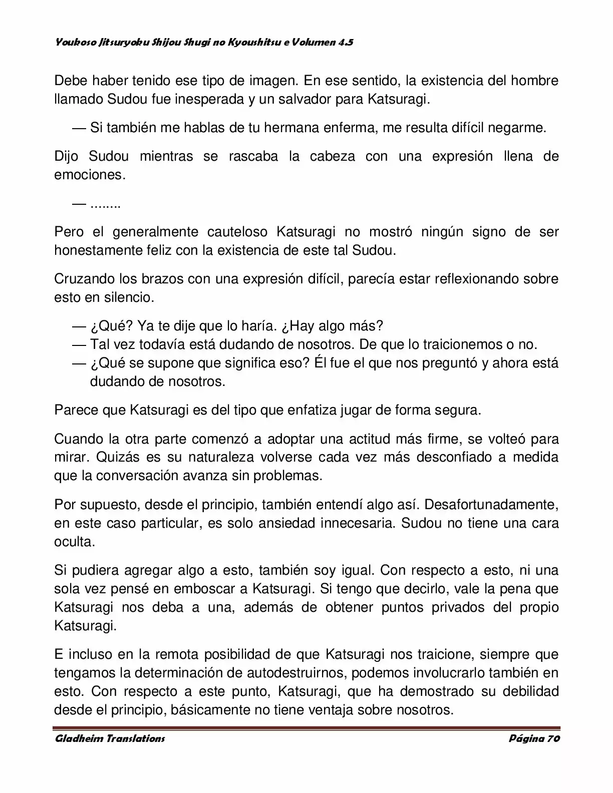 Página 70 del Manga