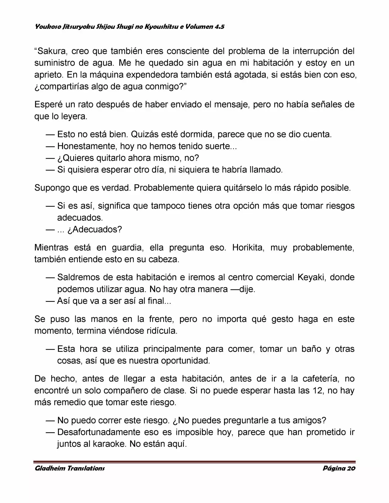 Página 20 del Manga