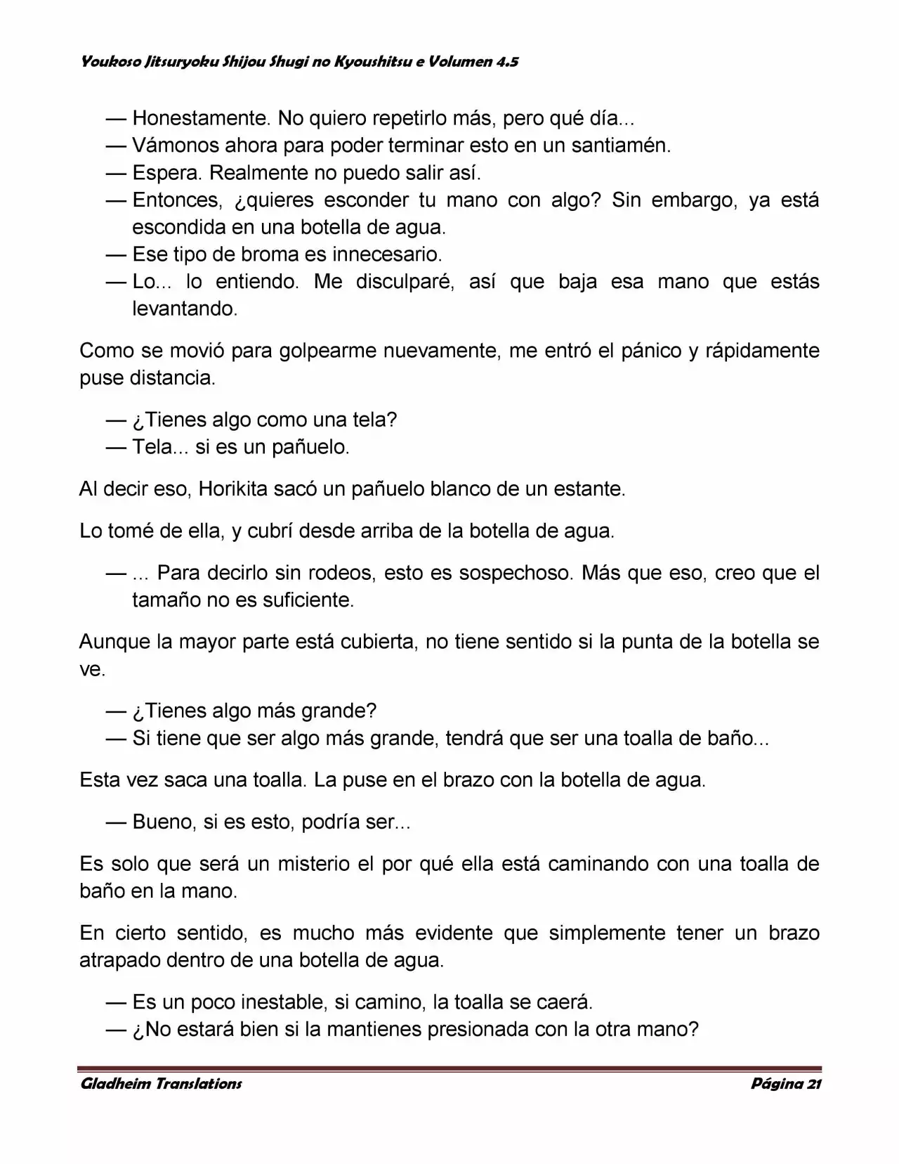 Página 21 del Manga