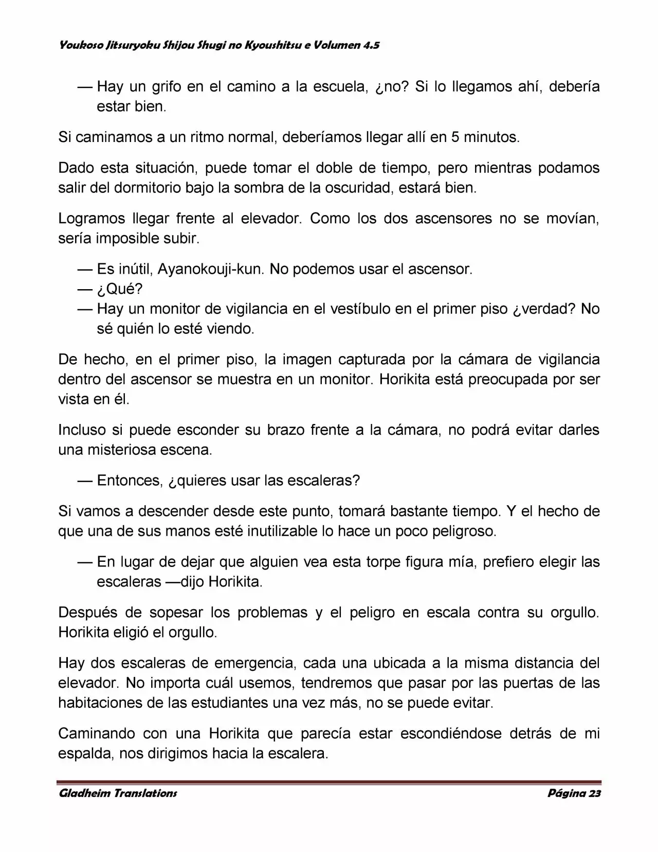 Página 23 del Manga