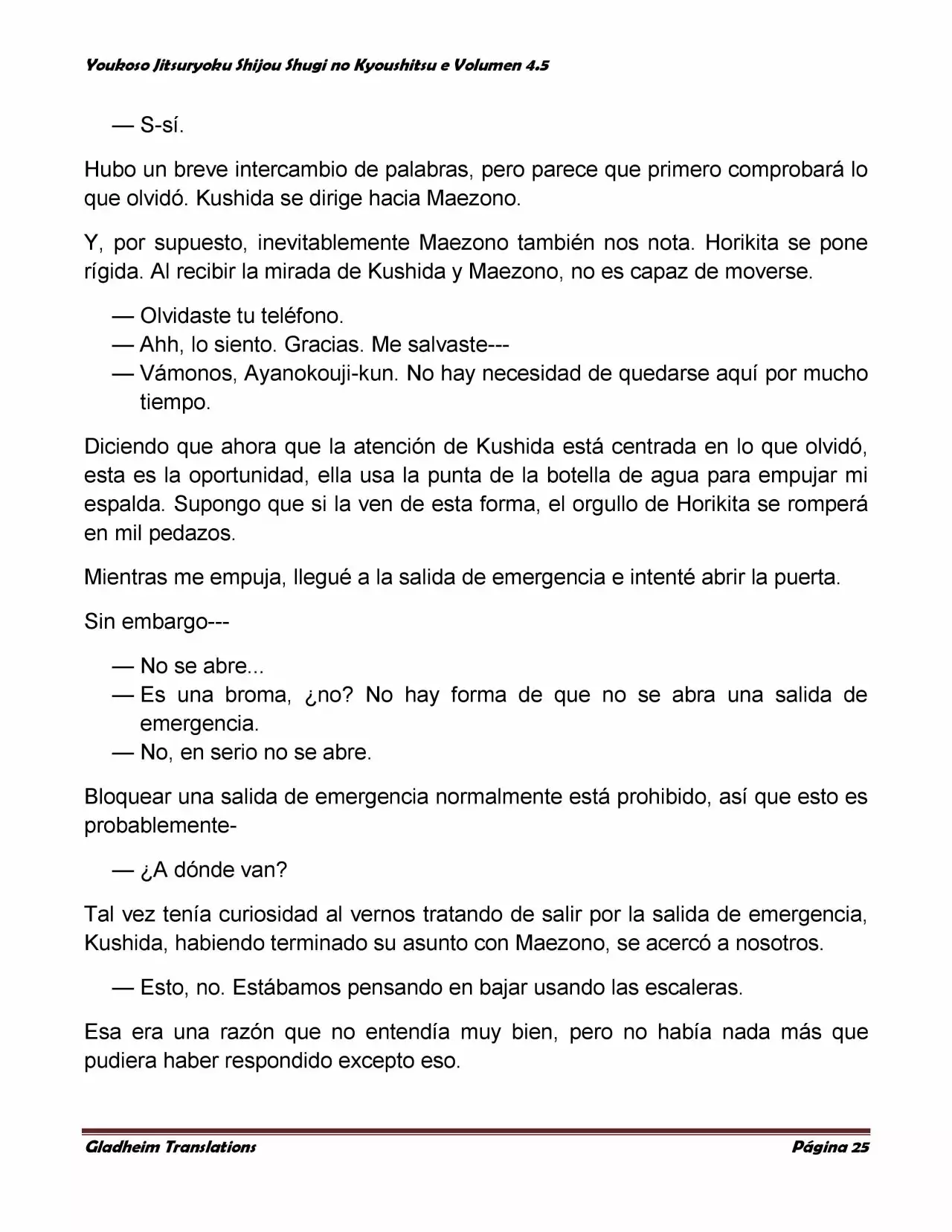 Página 25 del Manga