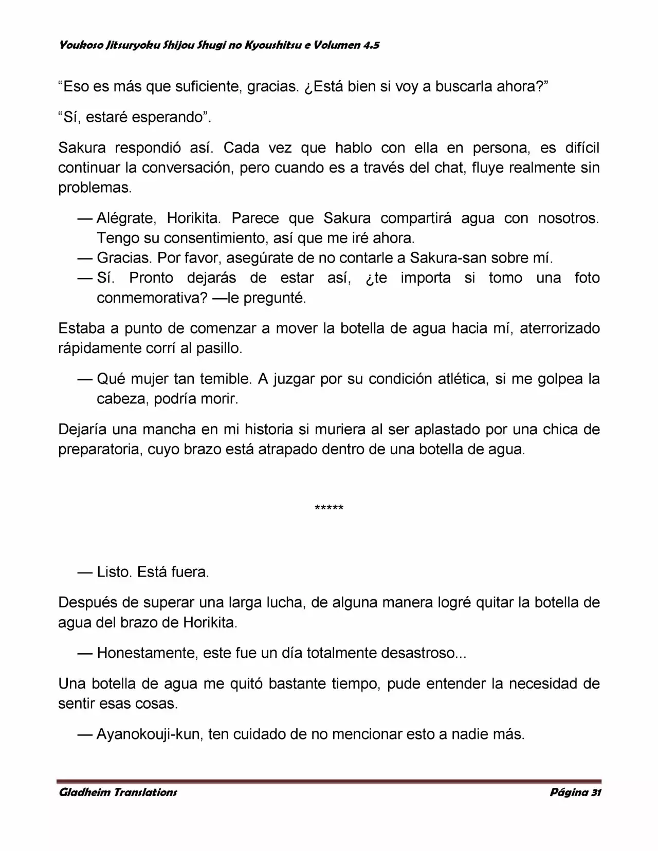 Página 31 del Manga