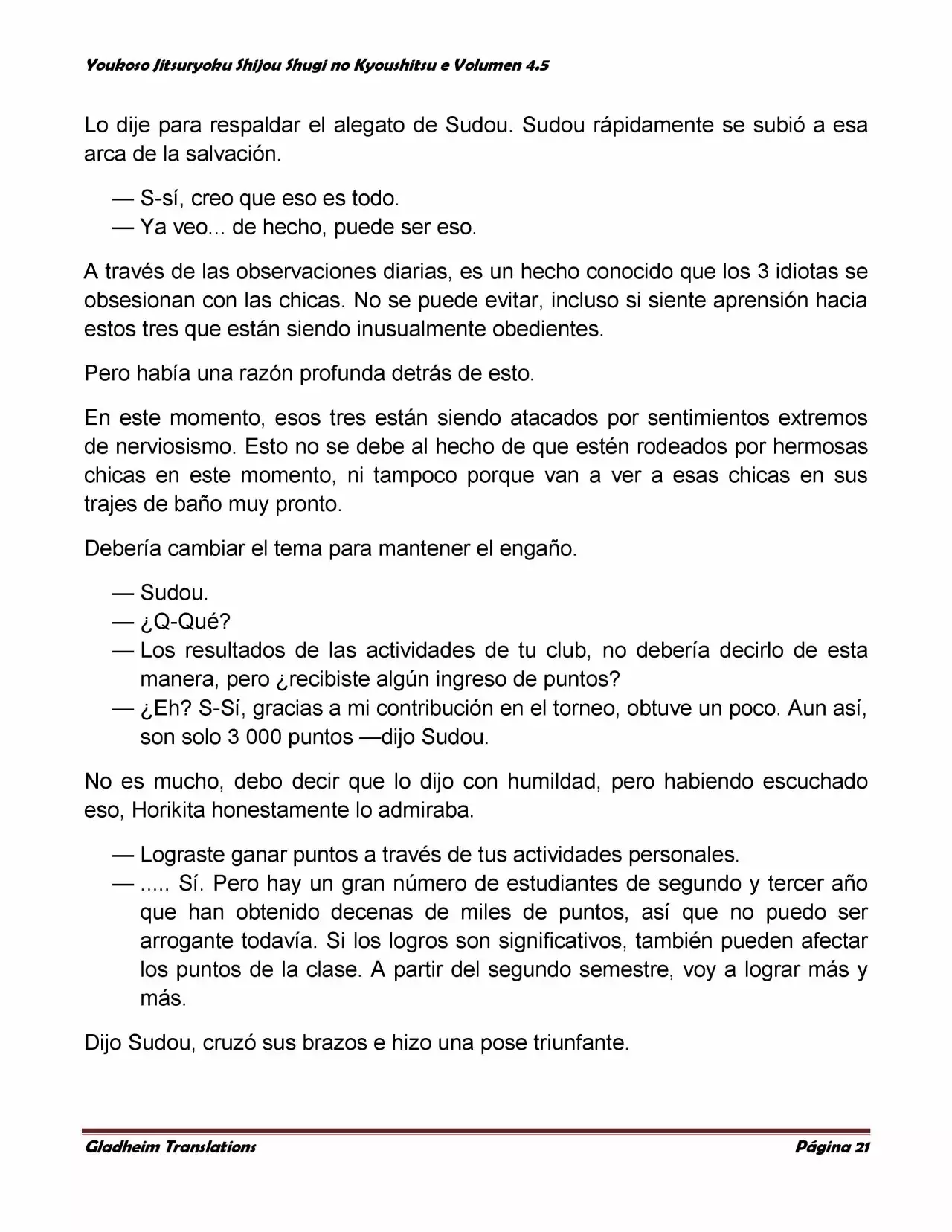 Página 21 del Manga