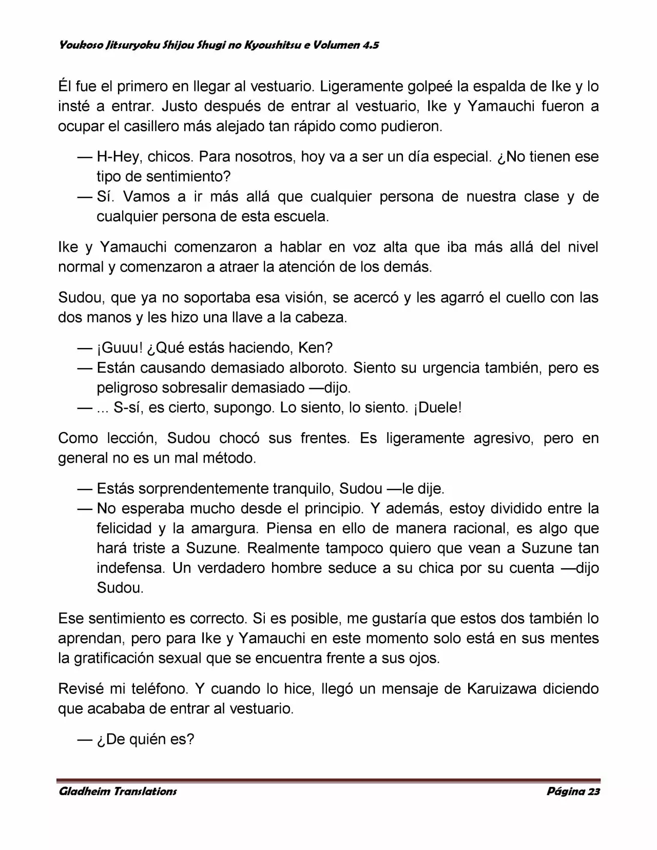 Página 23 del Manga