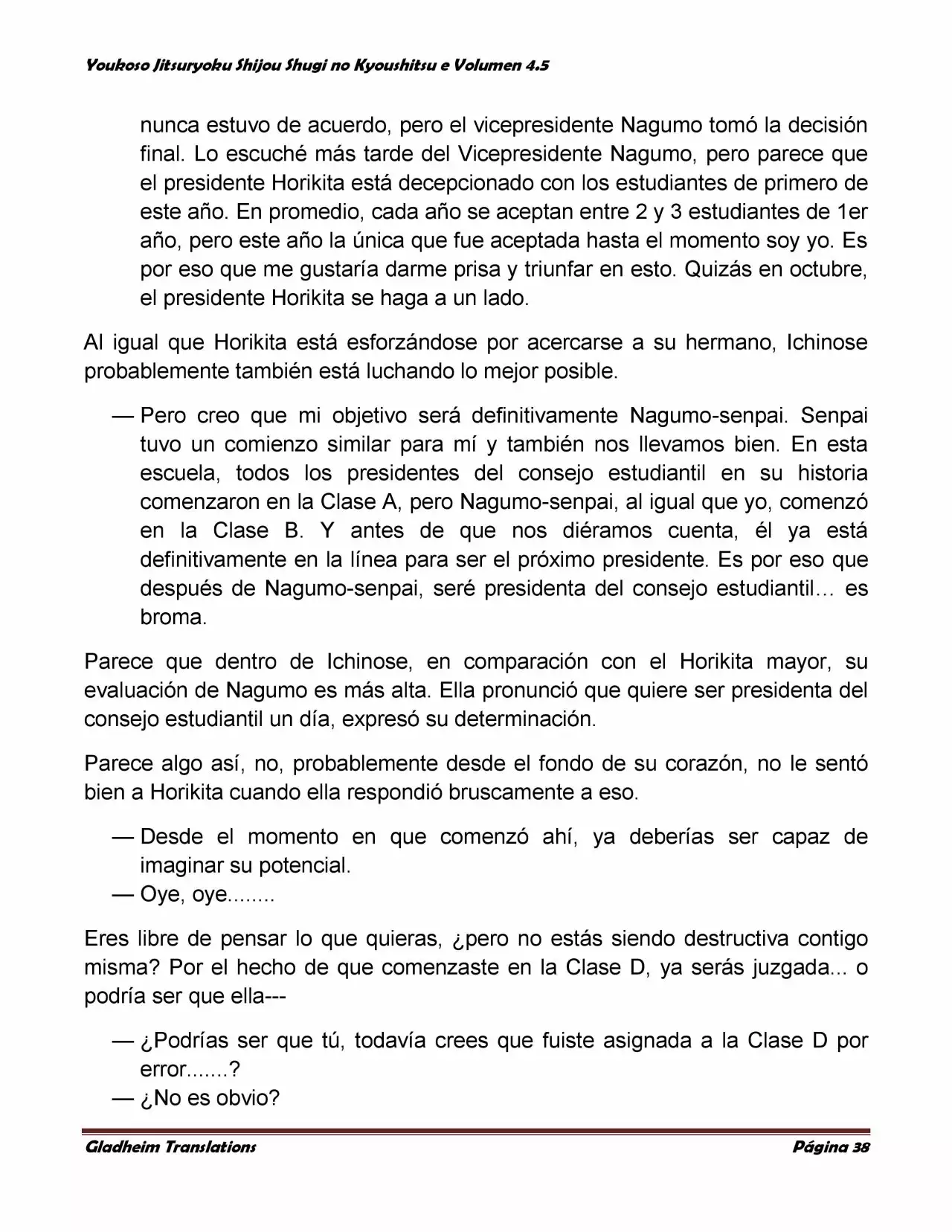 Página 38 del Manga
