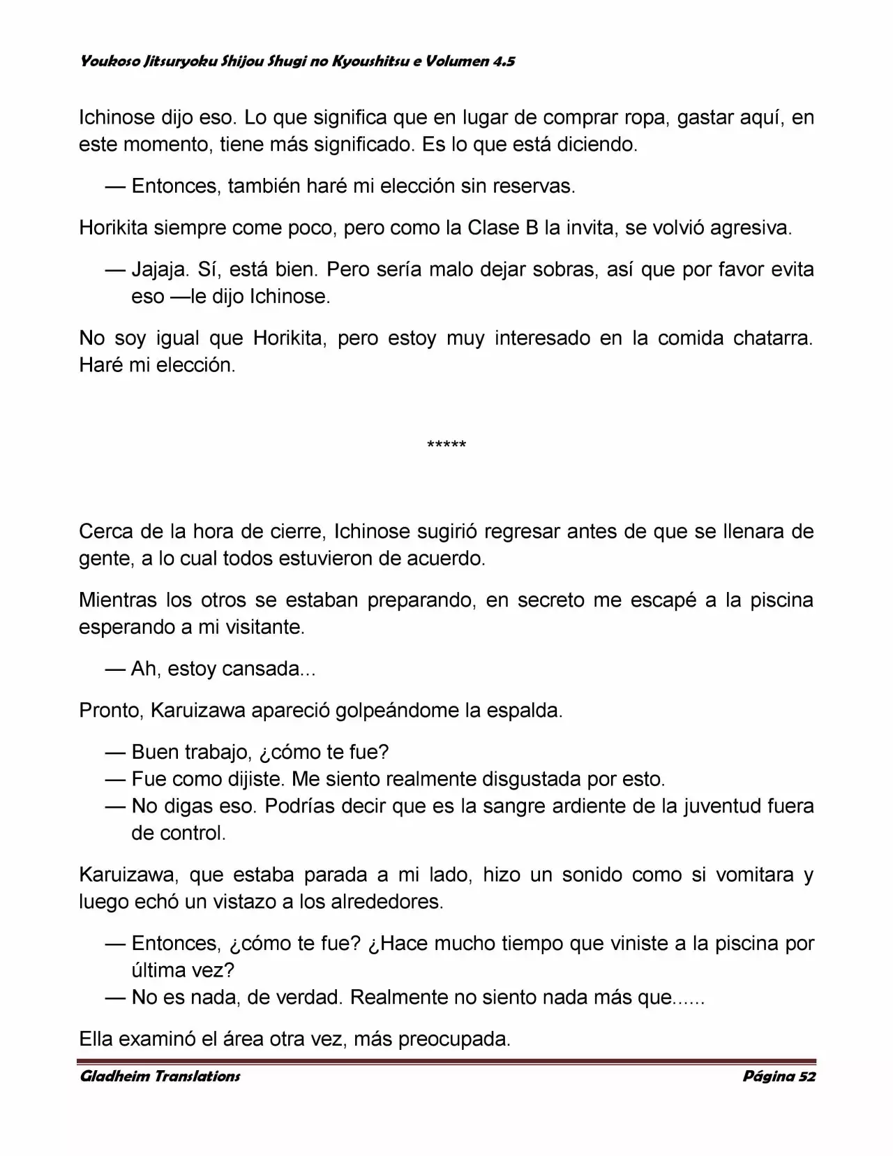 Página 52 del Manga