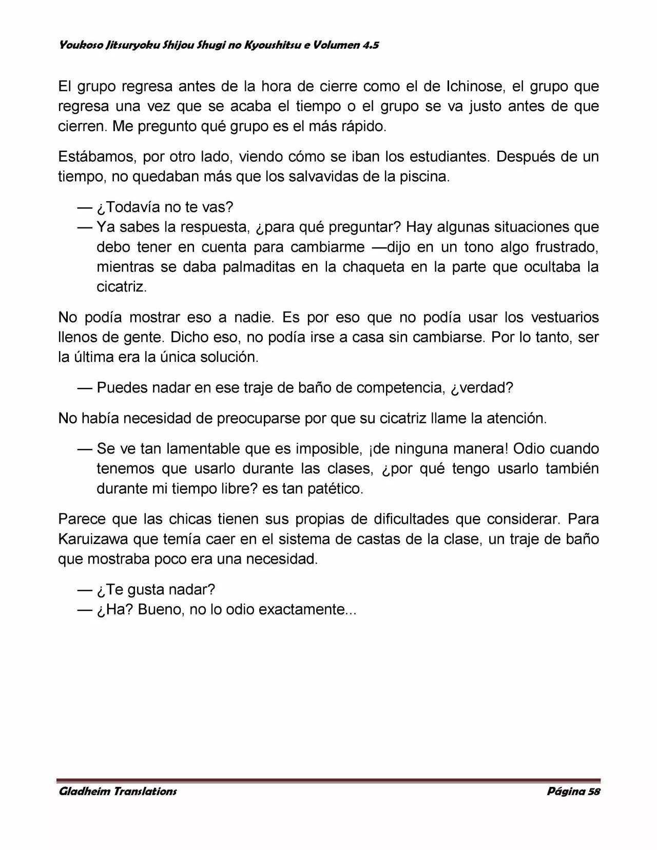 Página 58 del Manga