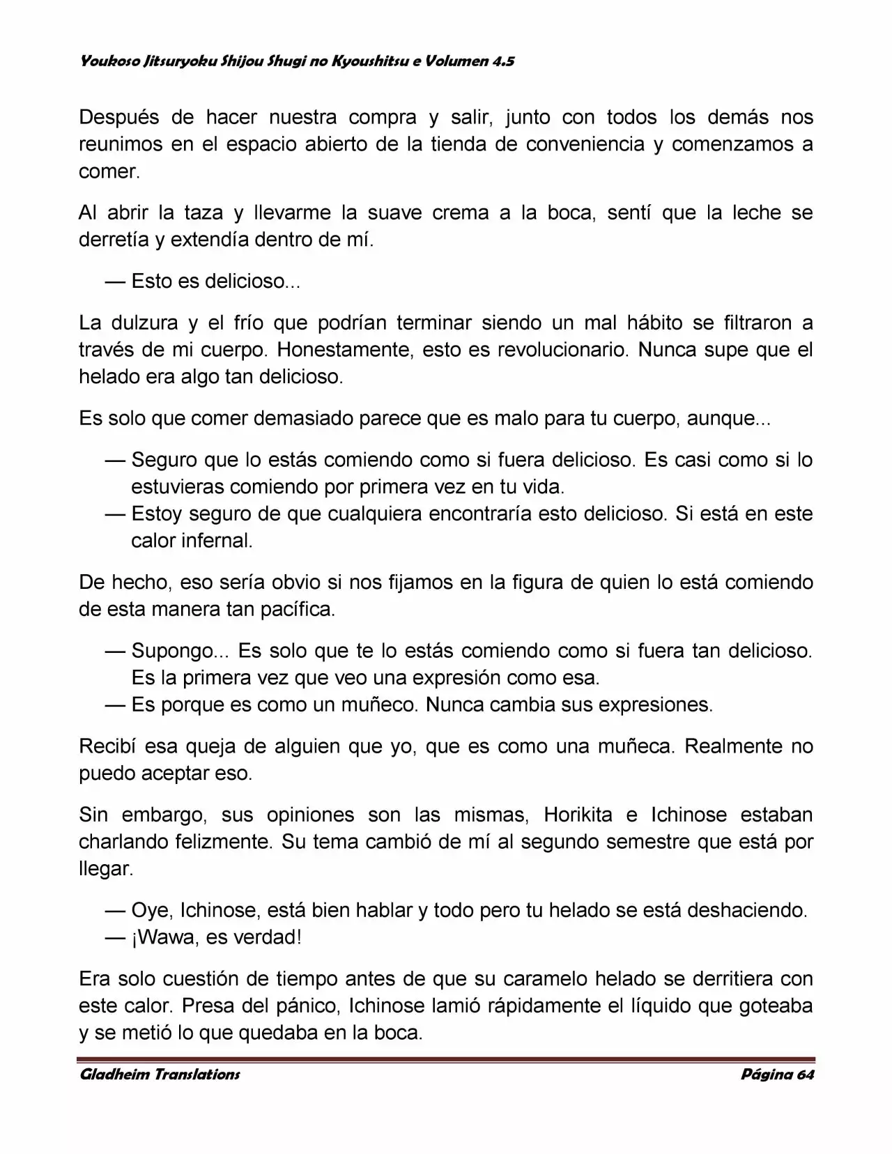 Página 64 del Manga