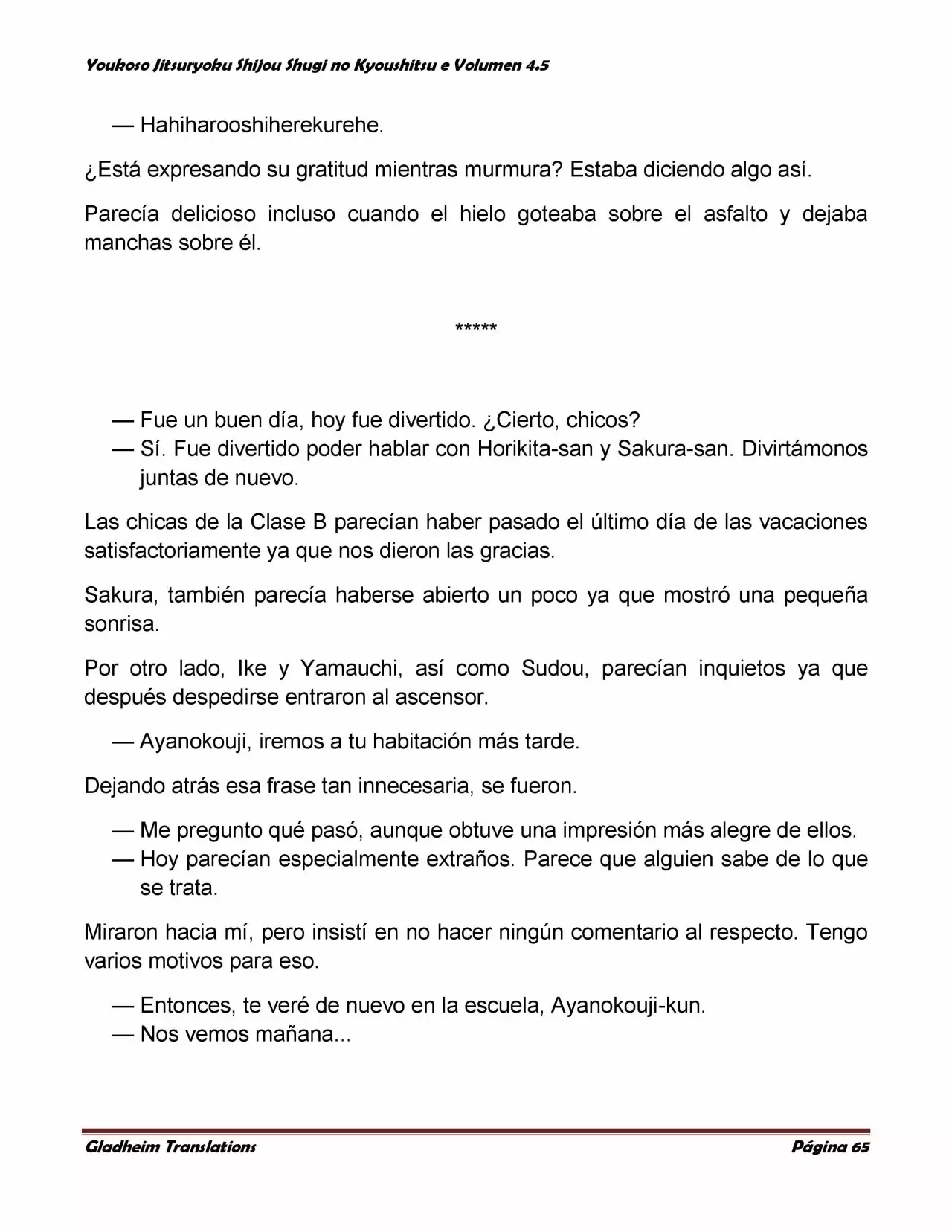 Página 65 del Manga
