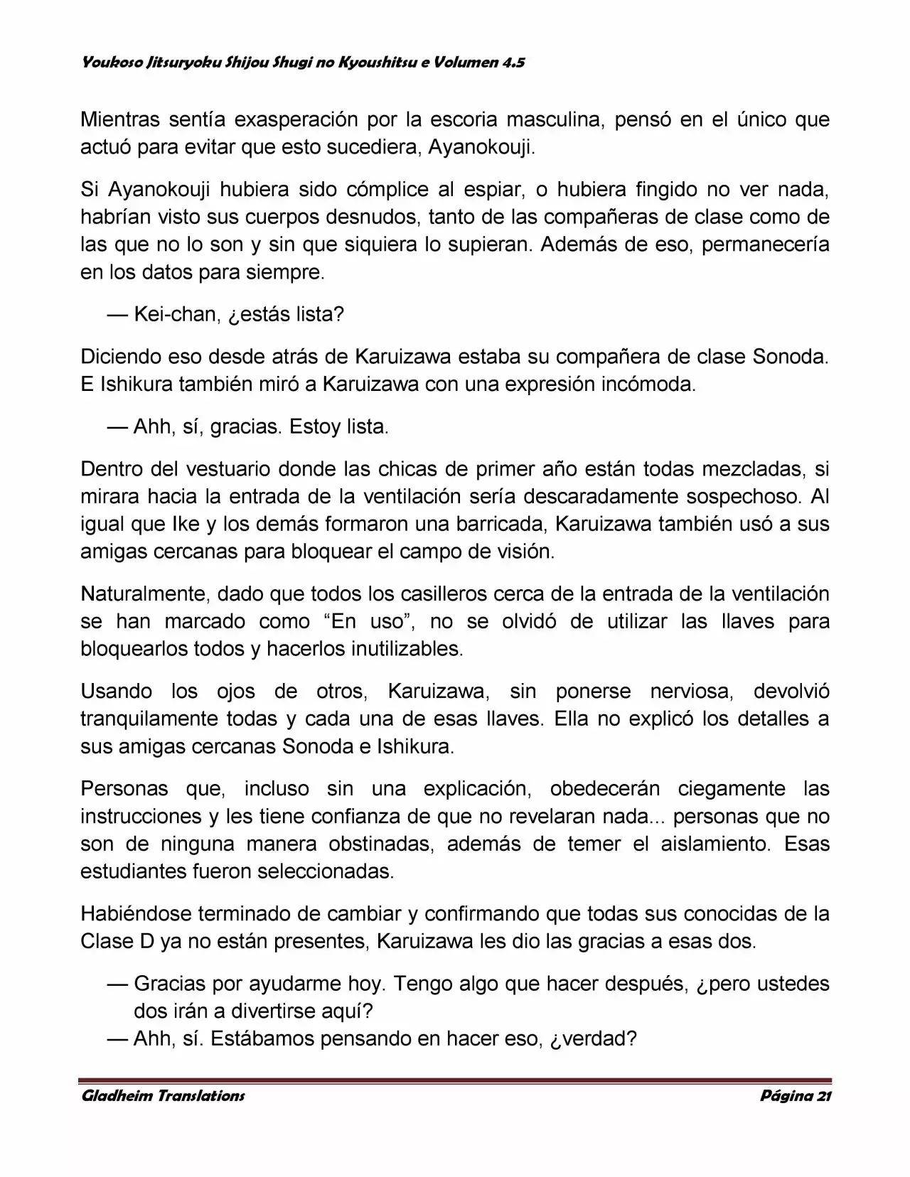 Página 21 del Manga