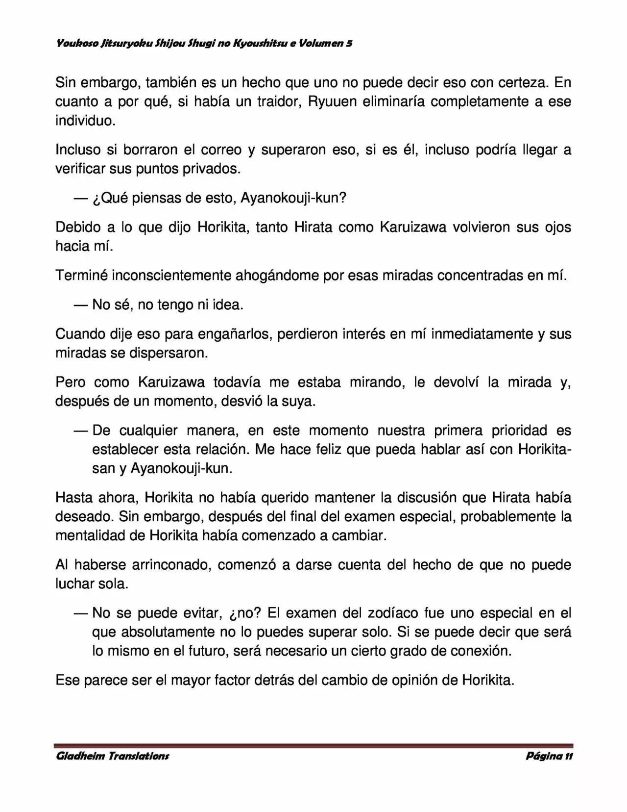 Página 11 del Manga