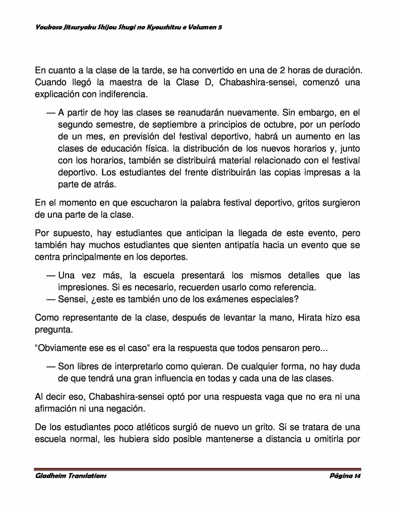 Página 14 del Manga