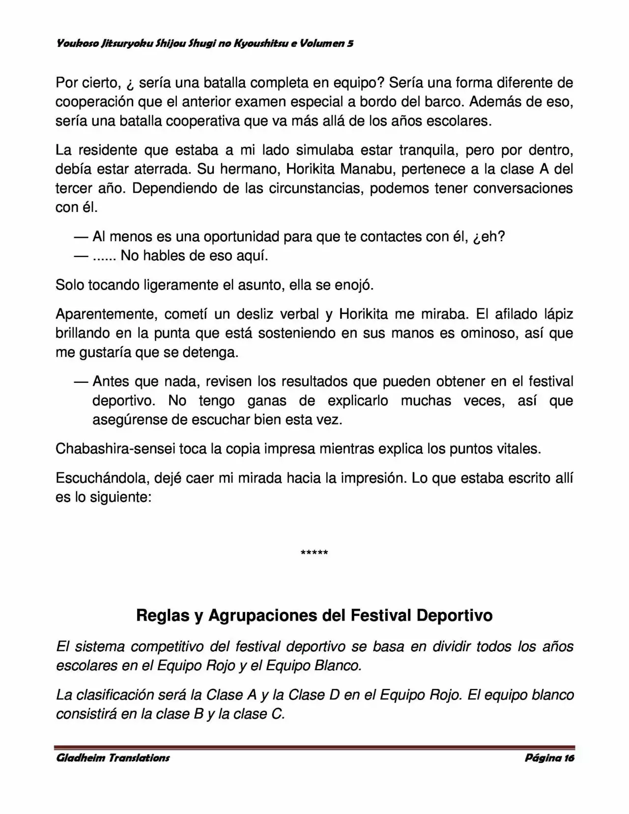 Página 16 del Manga