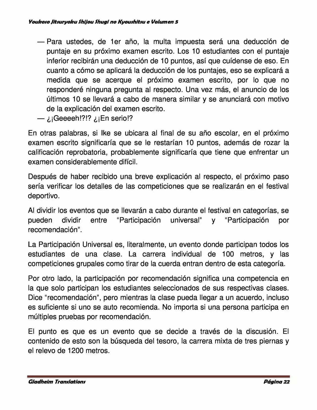 Página 22 del Manga