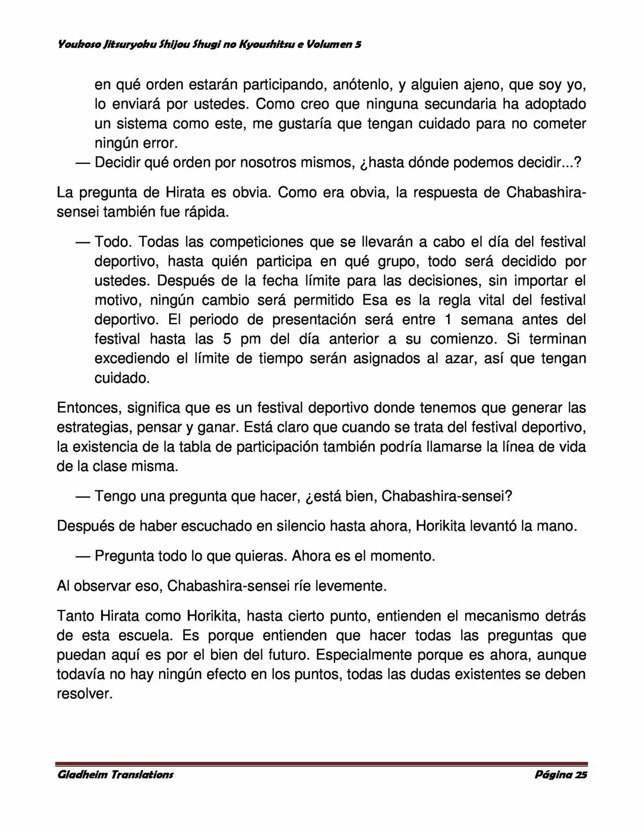 Página 25 del Manga