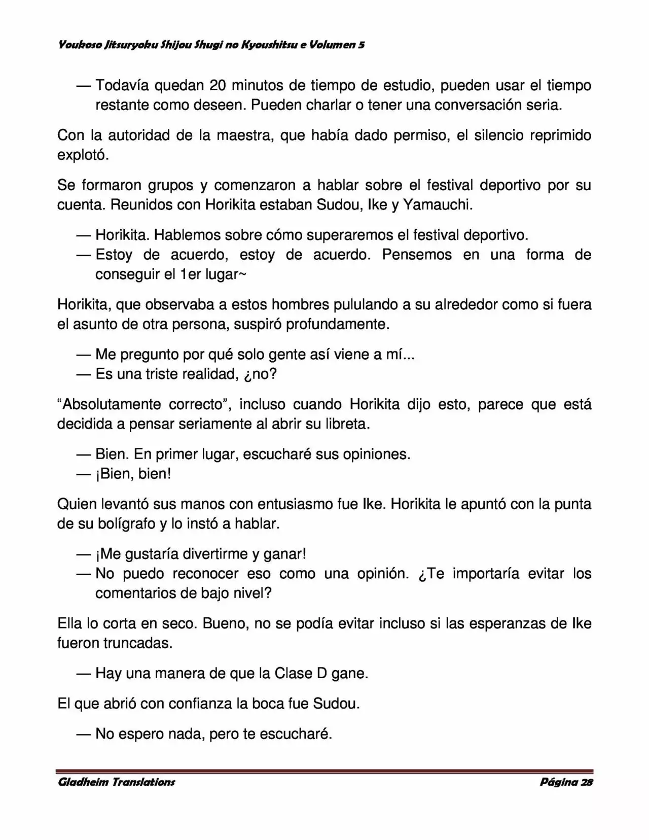 Página 28 del Manga