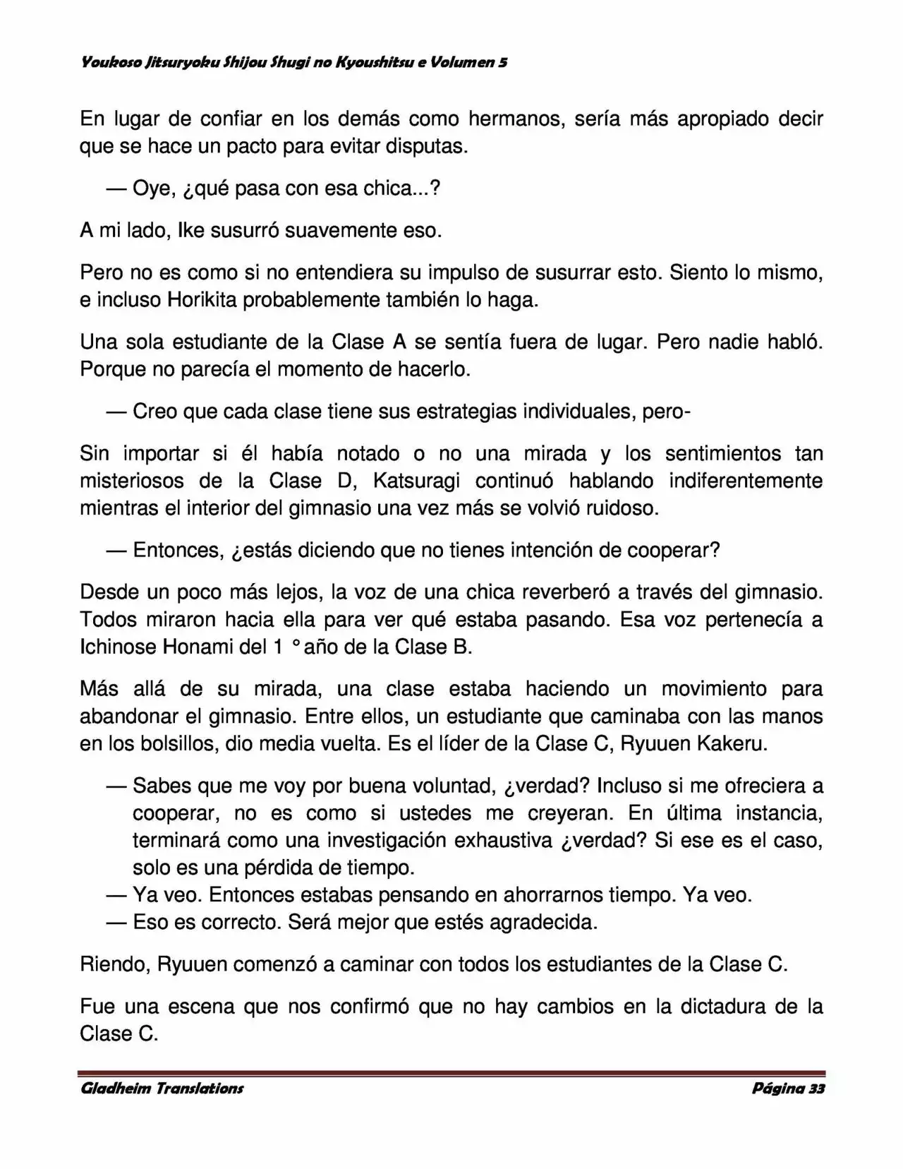 Página 33 del Manga