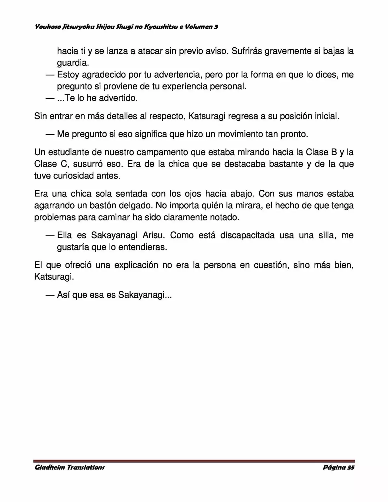 Página 35 del Manga