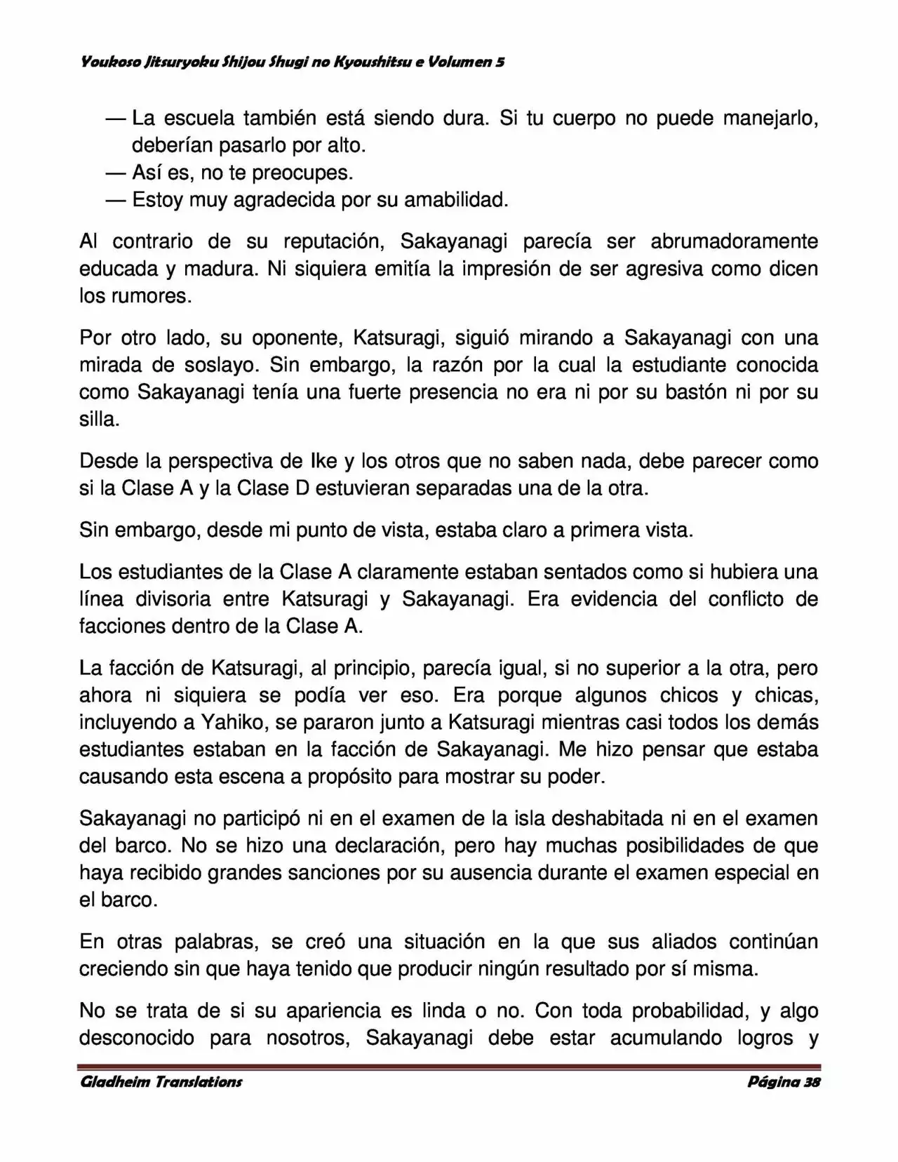 Página 38 del Manga