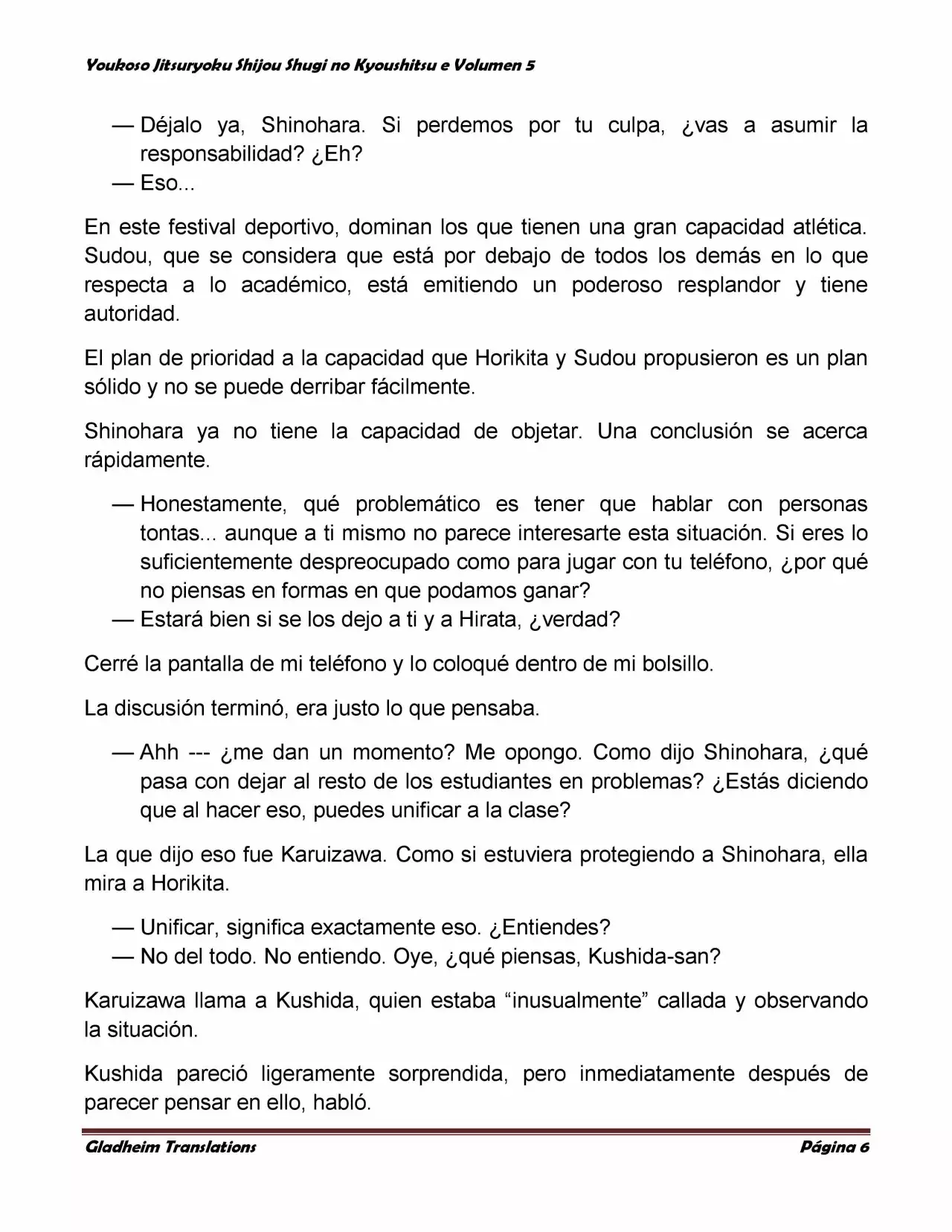 Página 6 del Manga