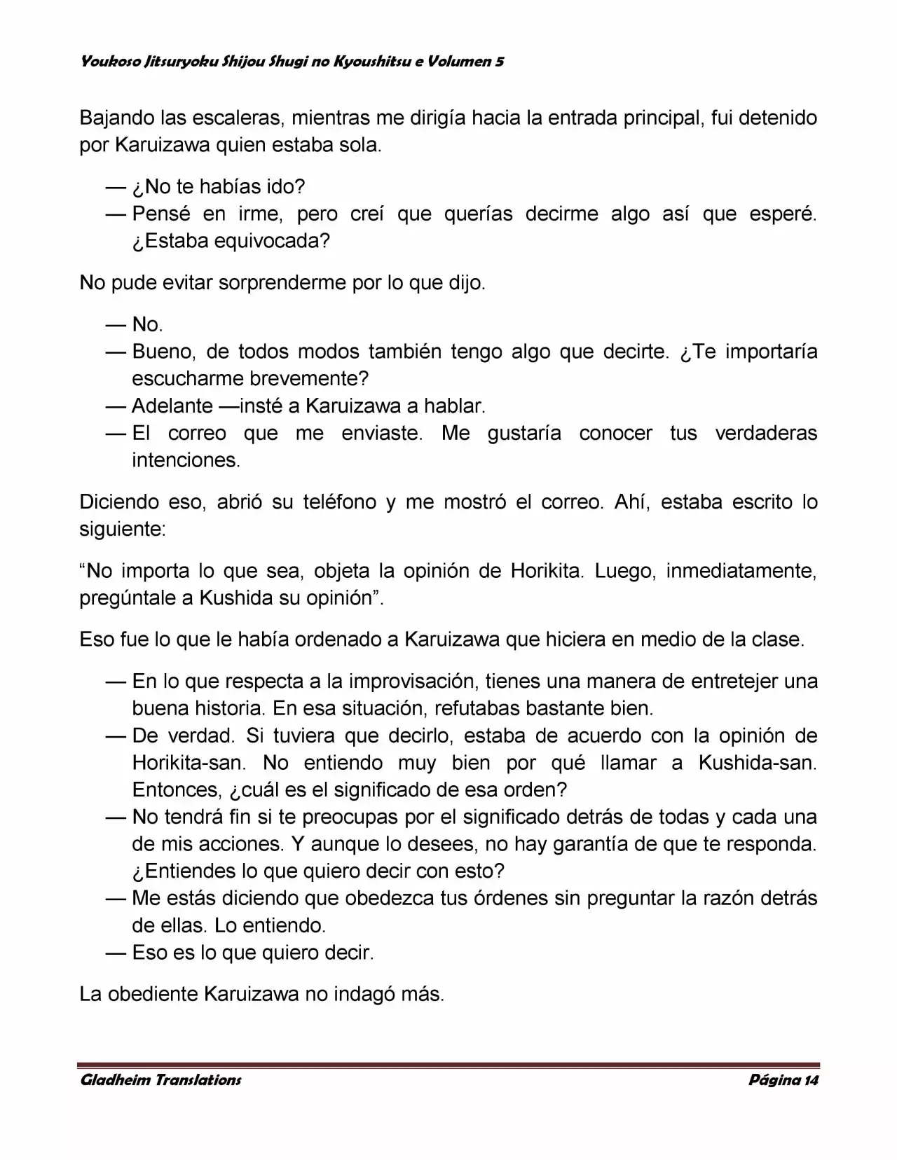 Página 14 del Manga