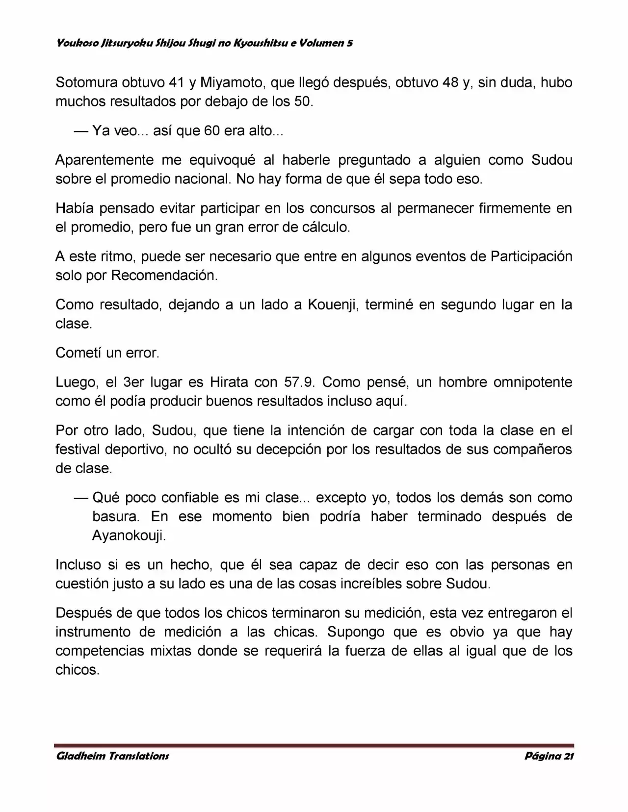 Página 21 del Manga