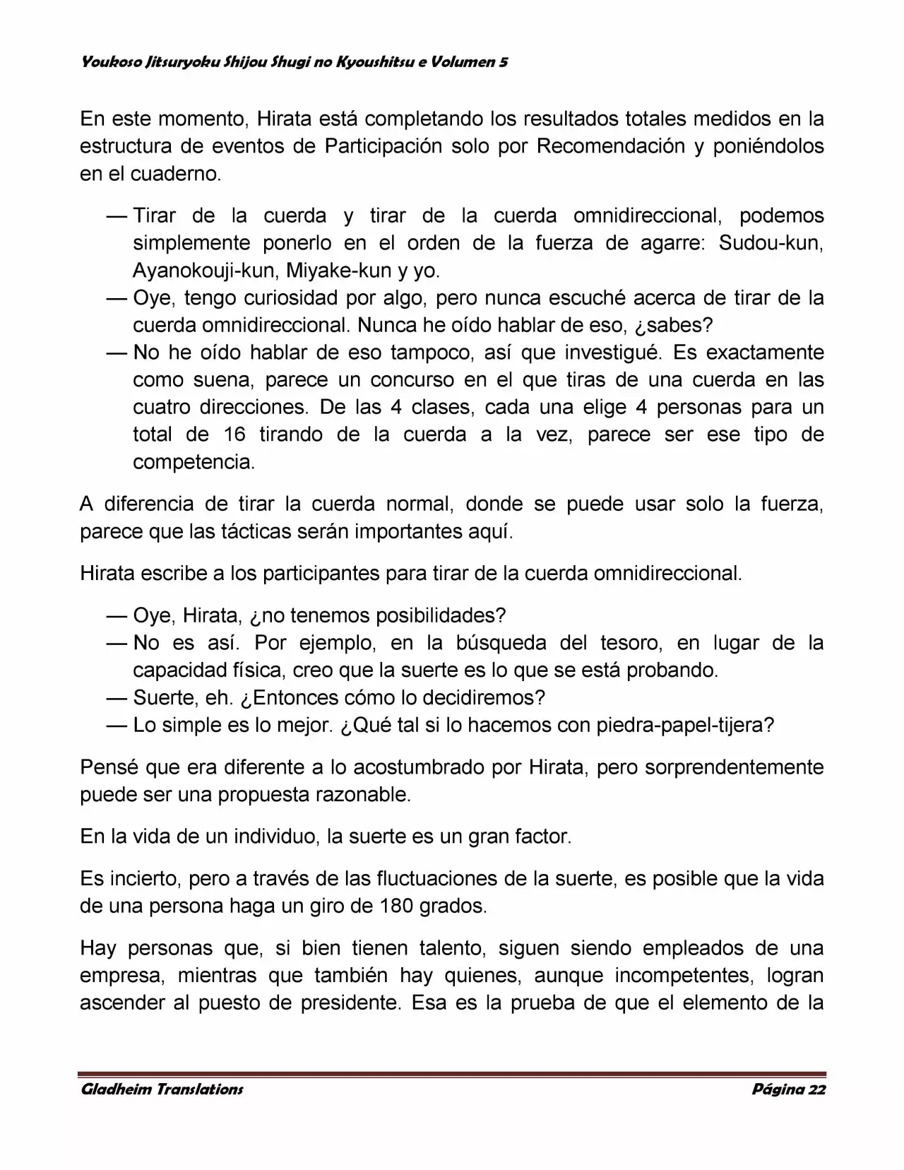 Página 22 del Manga