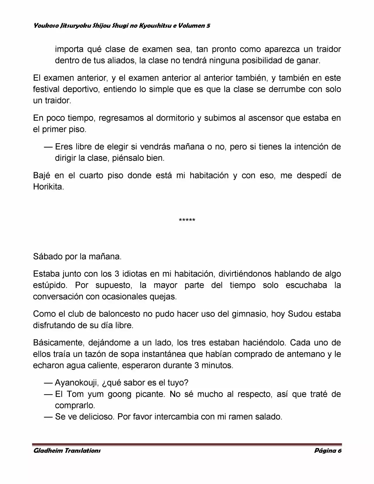 Página 6 del Manga