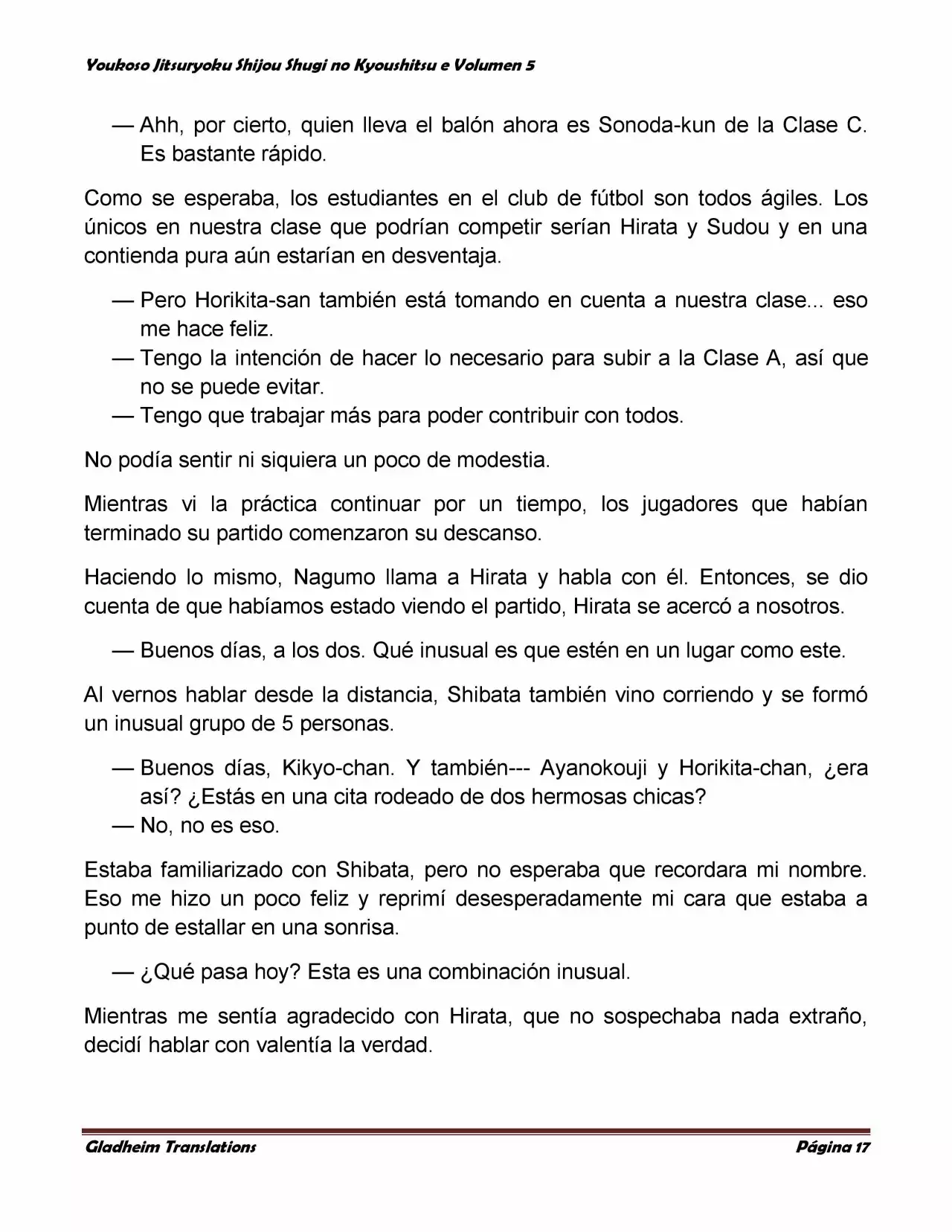 Página 17 del Manga