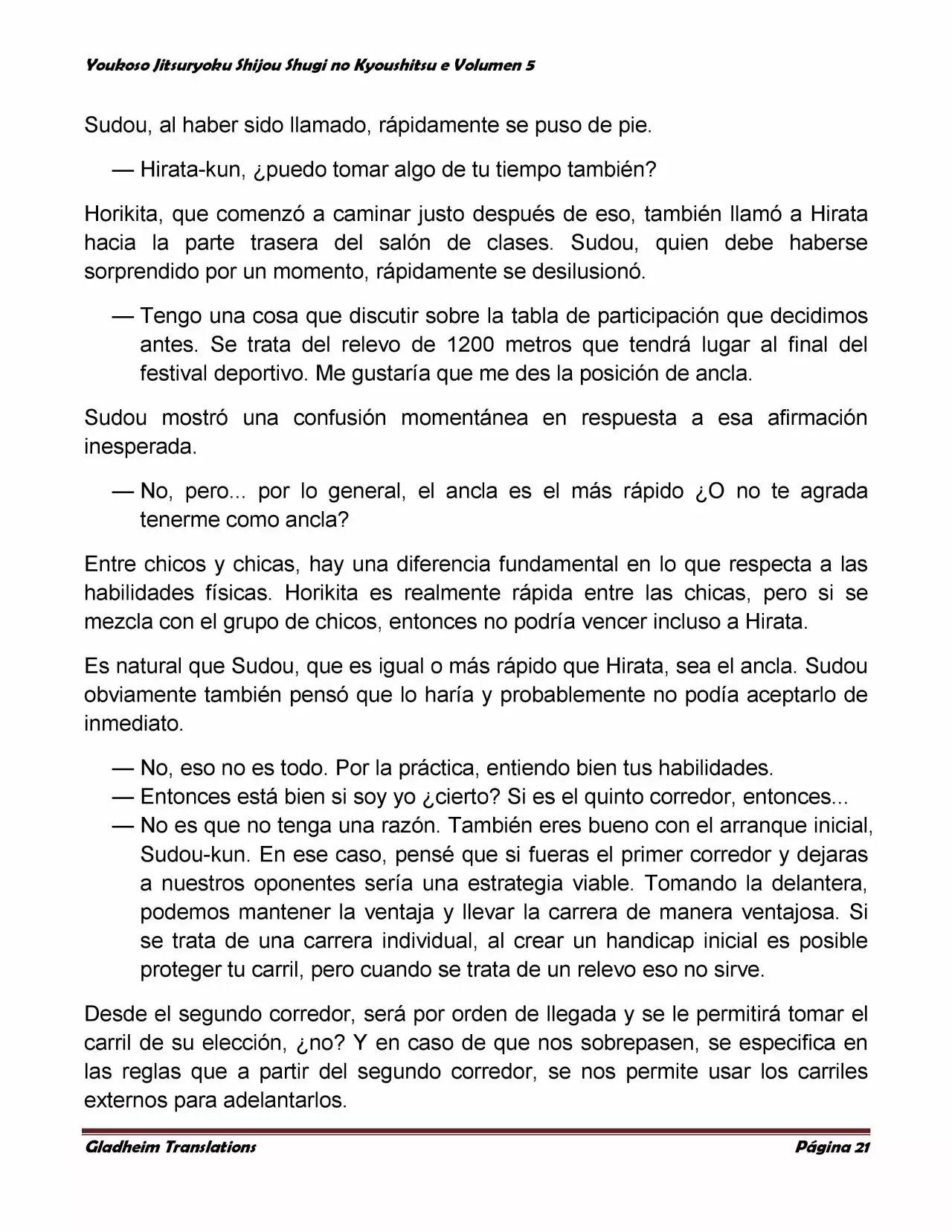 Página 21 del Manga